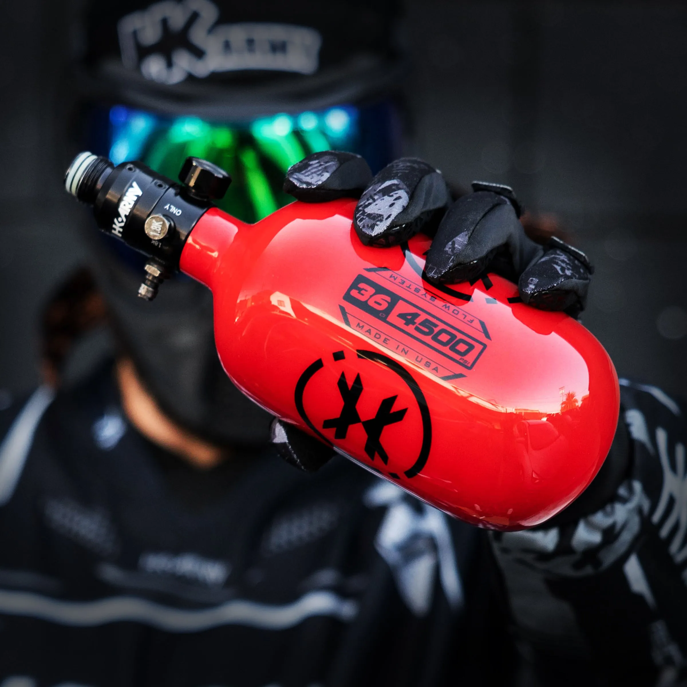 36ci / 4500psi Extra Lite Carbon Fiber Tank - PRO Reg - Icon Red