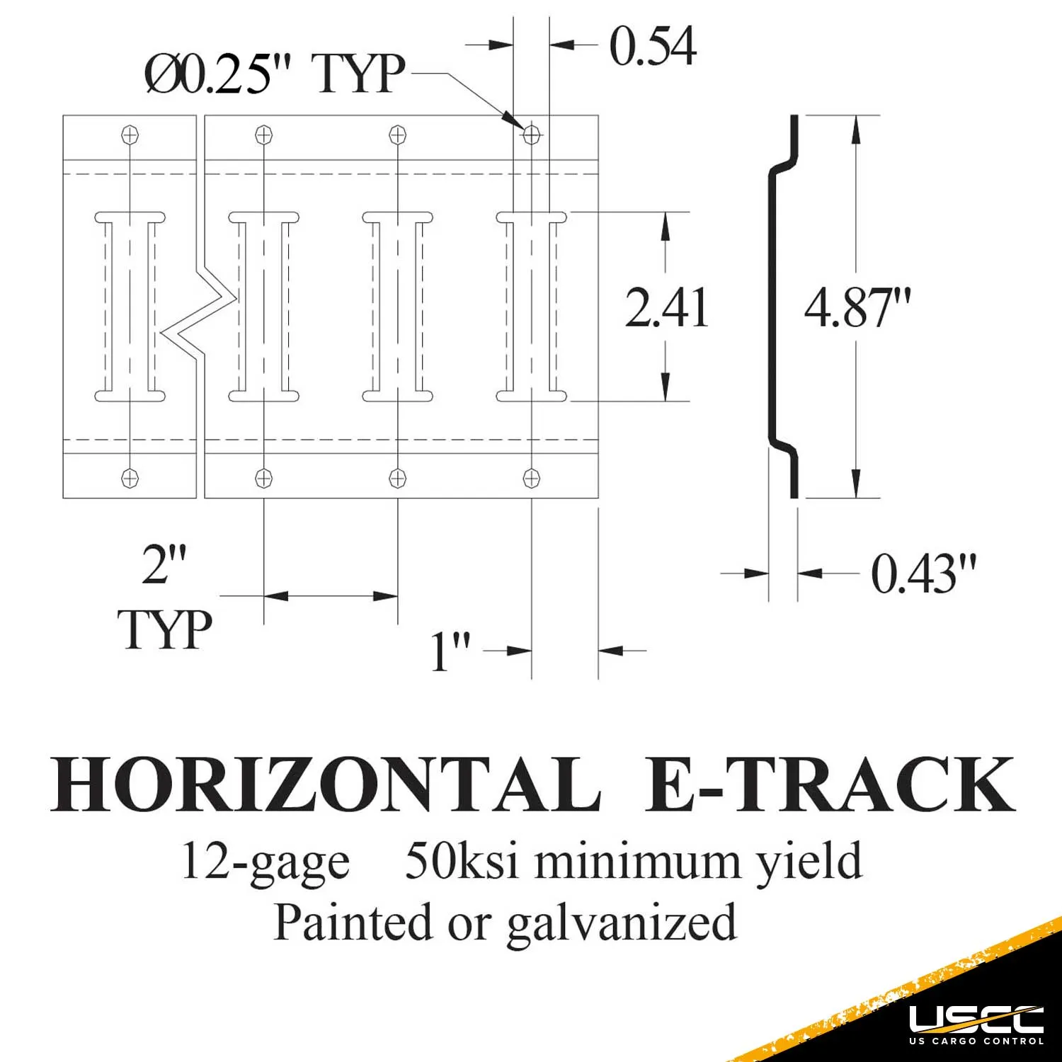 5' E Track & Ratchet Straps Kit