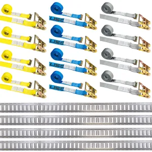 5' E Track & Ratchet Straps Kit