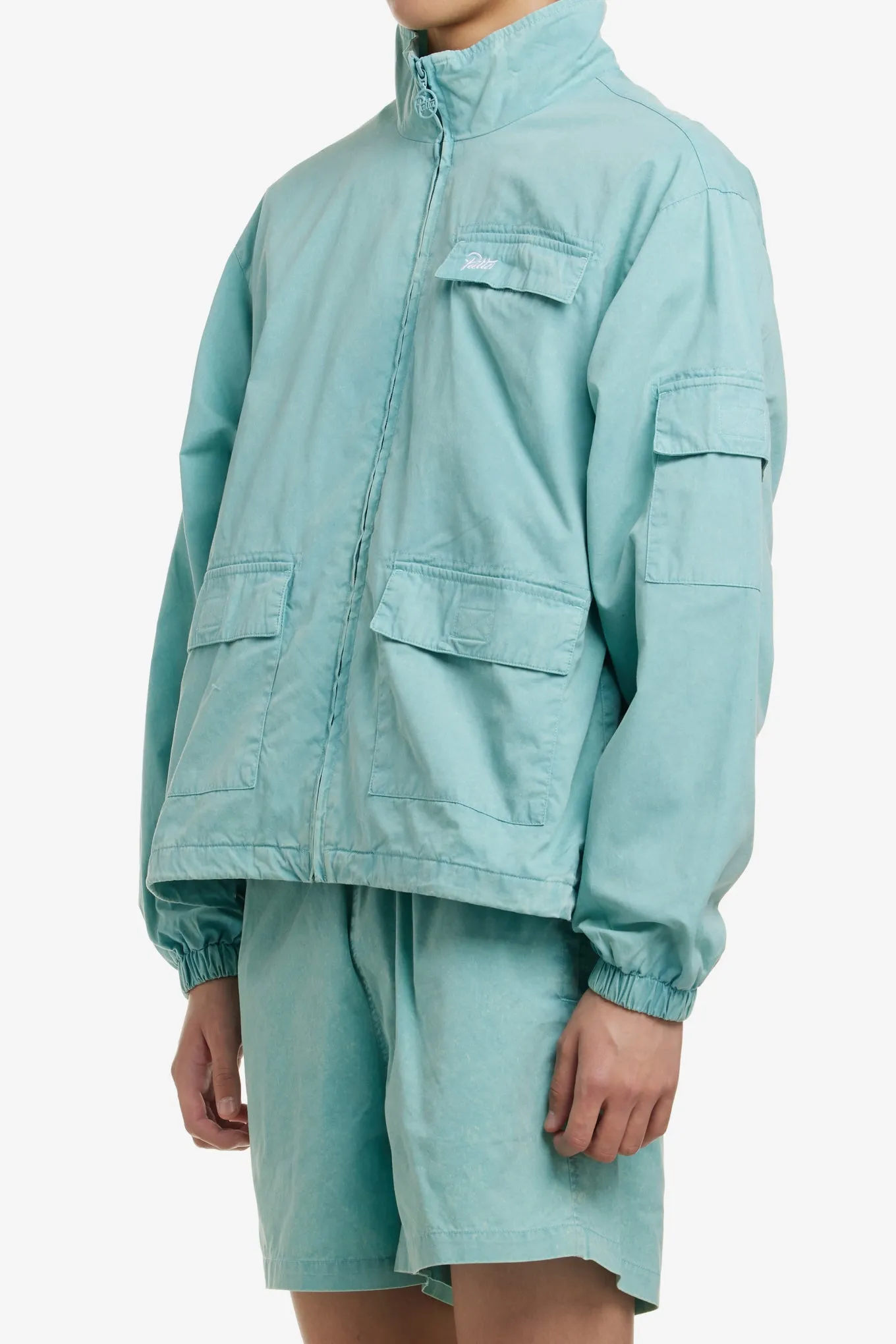 ACID WASHED TRACK JACKET
