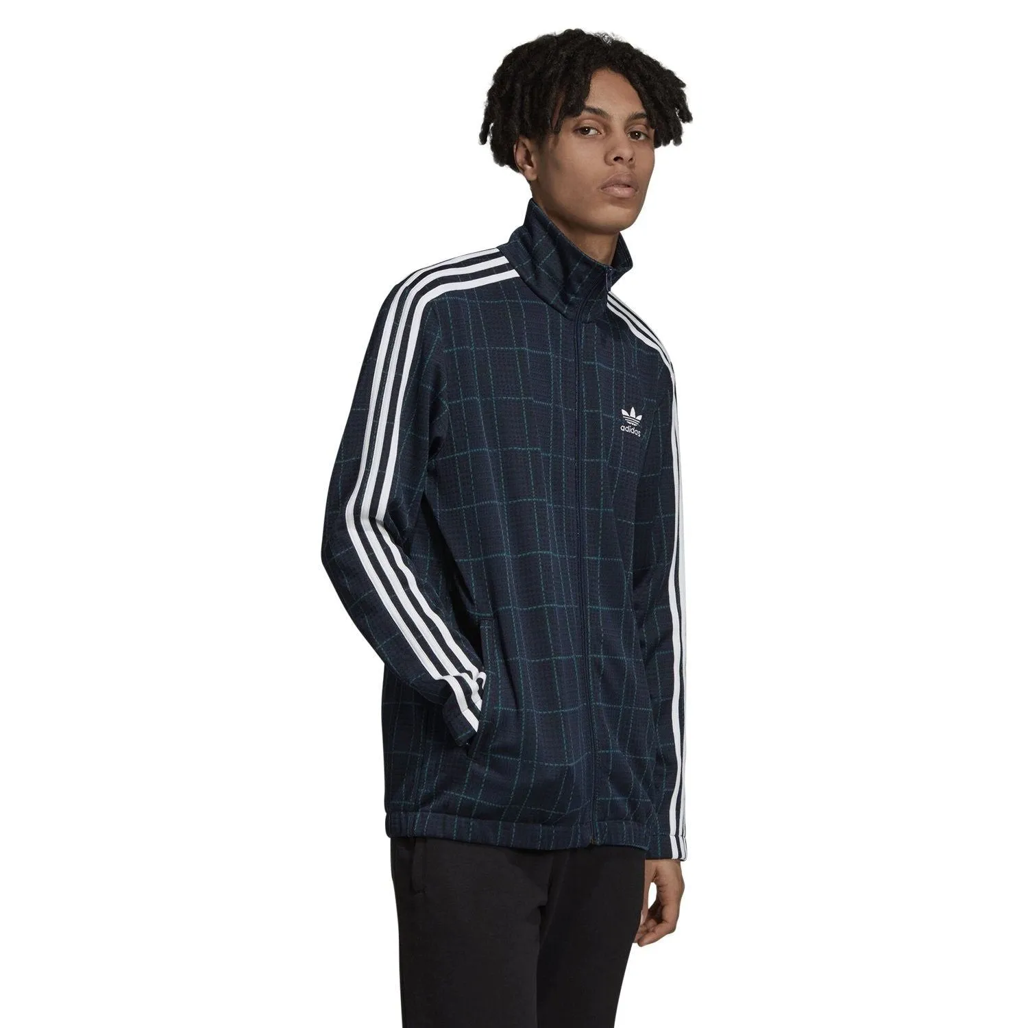 adidas Originals Tartan Track Jacket - Navy