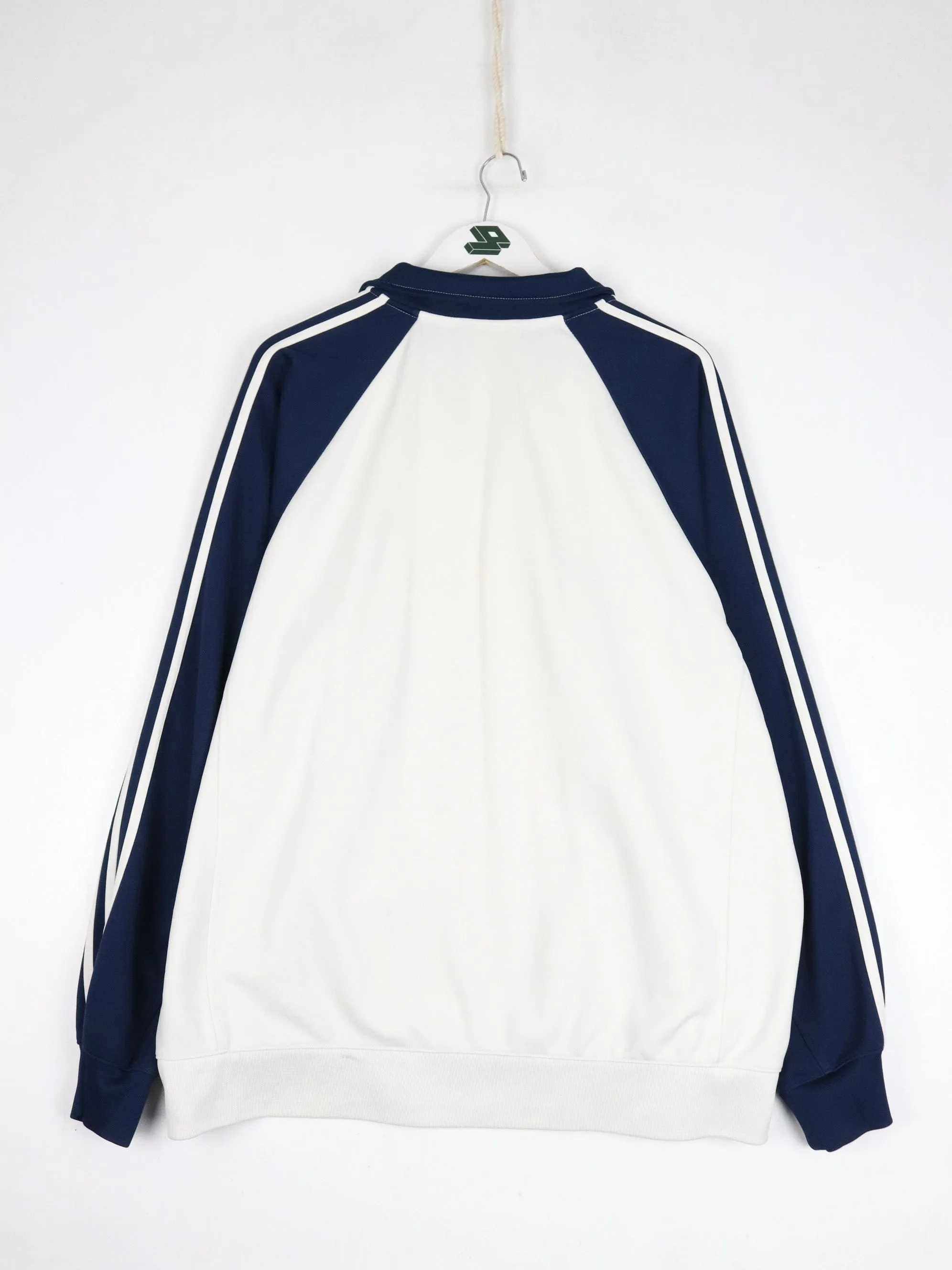 Adidas Track Jacket Mens XL White Athletic