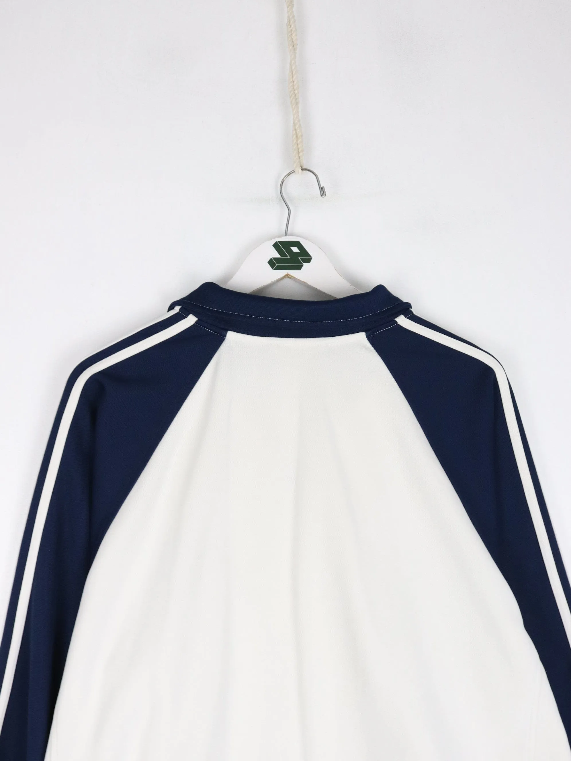 Adidas Track Jacket Mens XL White Athletic