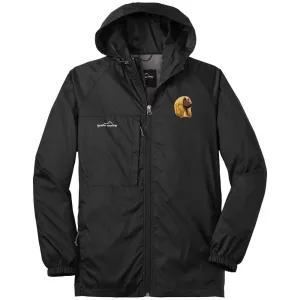 Afghan Hound Embroidered Mens Eddie Bauer Packable Wind Jacket