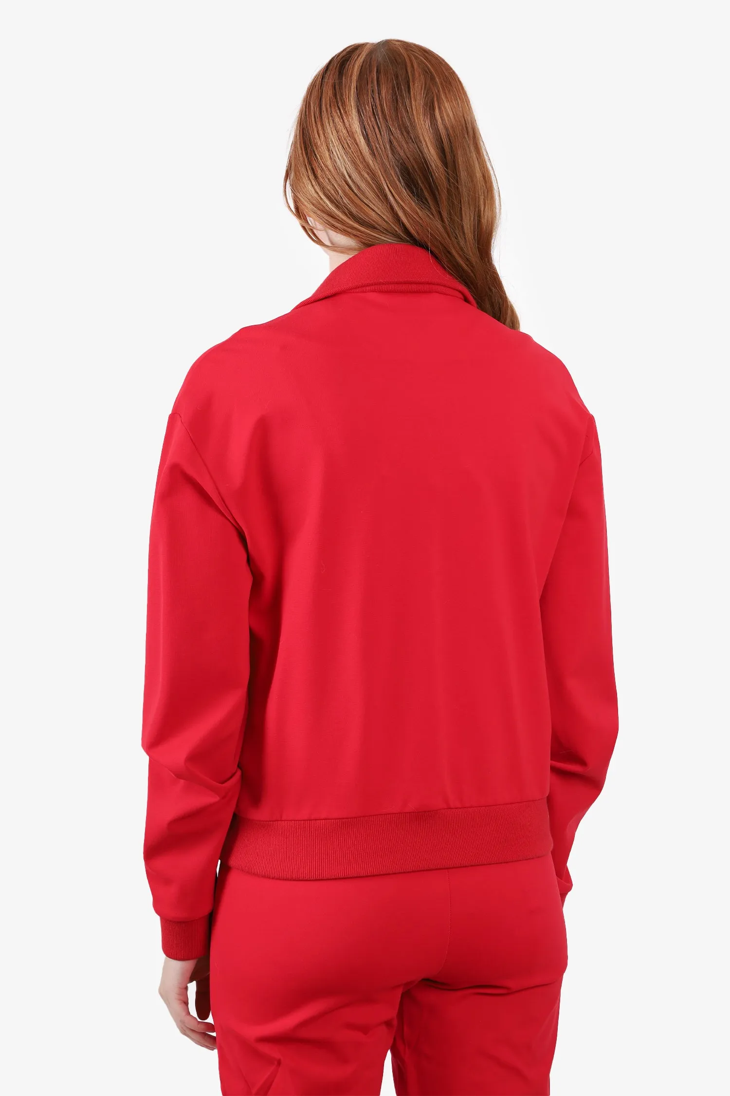 Balenciaga Red Track Zip-Up Jacket with Track Pants Set Size 46/48 Men's