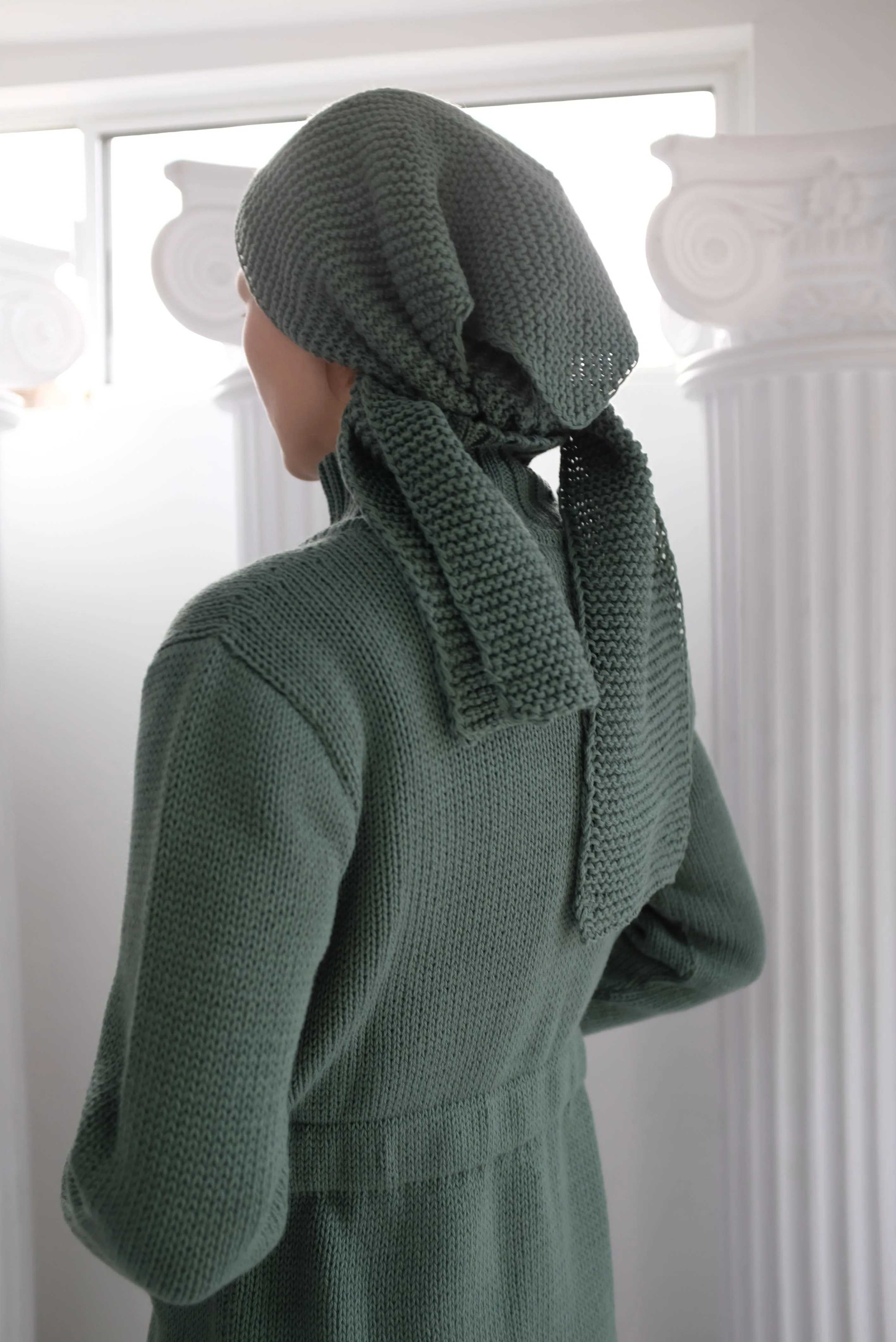 Beklina Knit Babushka Scarf