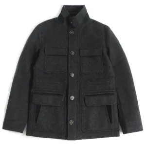 Berluti Cashmere Lamb Leather CPO Jacket Grey