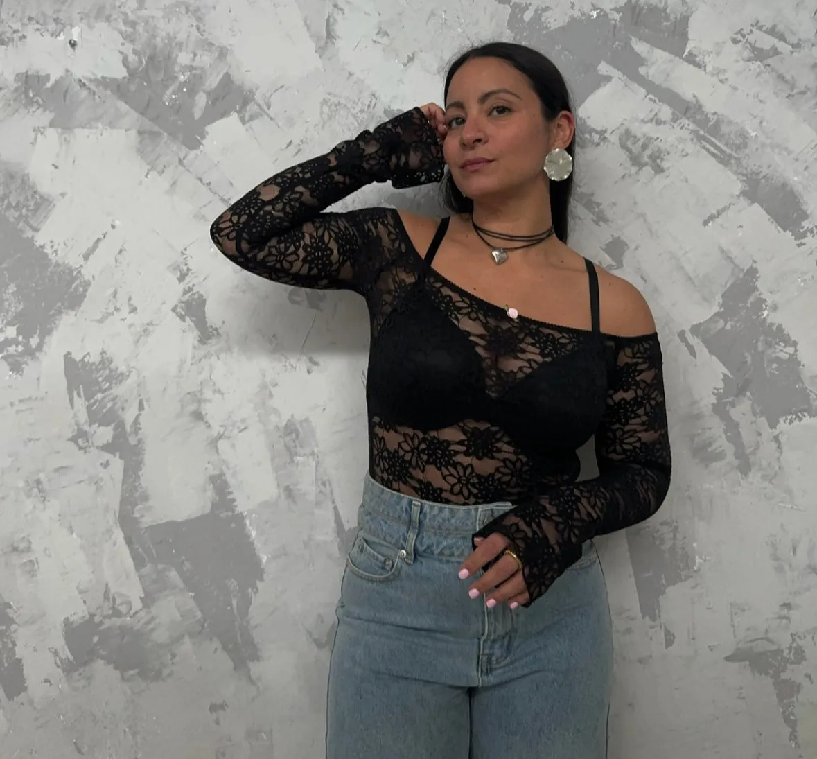Black Lace Top