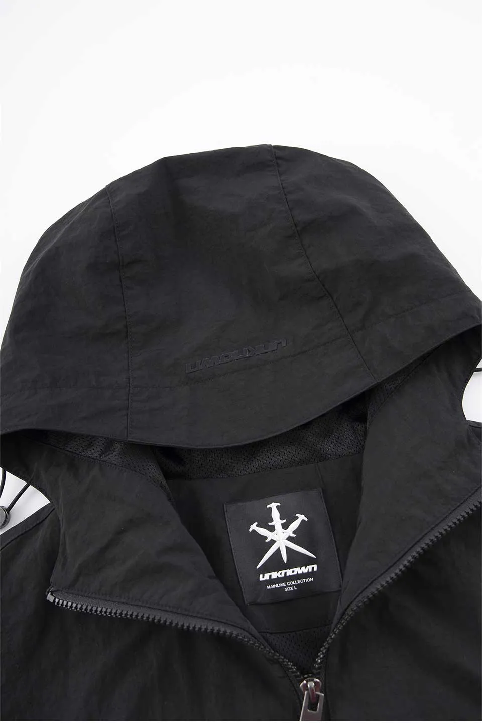 Black Tonal Zip Track Jacket