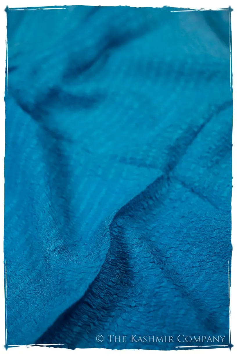 Blue Danube Crush Organic Silk Scarf
