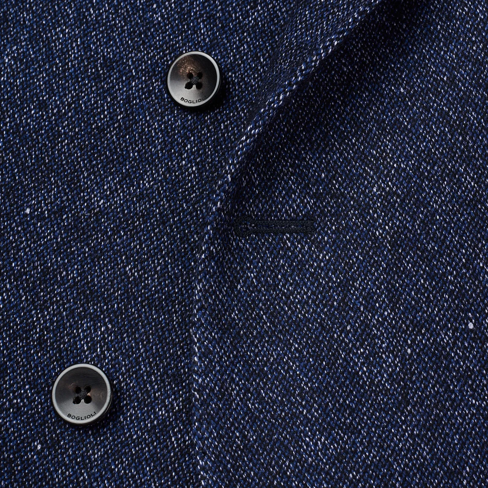 BOGLIOLI "K.Jacket" Blue Wool-Silk-Linen-Cashmere Unlined DB Jacket EU 50 NEW US 40