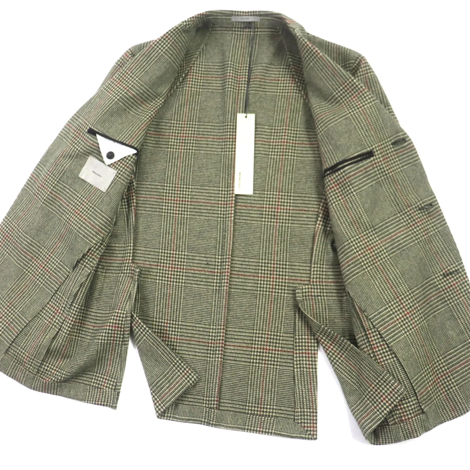BOGLIOLI Wool Nylon Cashmere Jacket, Green, Size 48