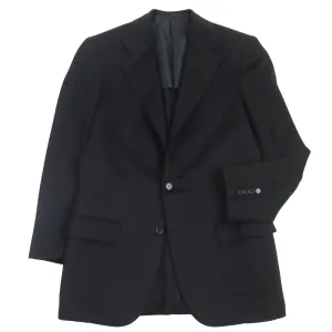 Brioni Wool Cashmere Single Tailored Jacket Black