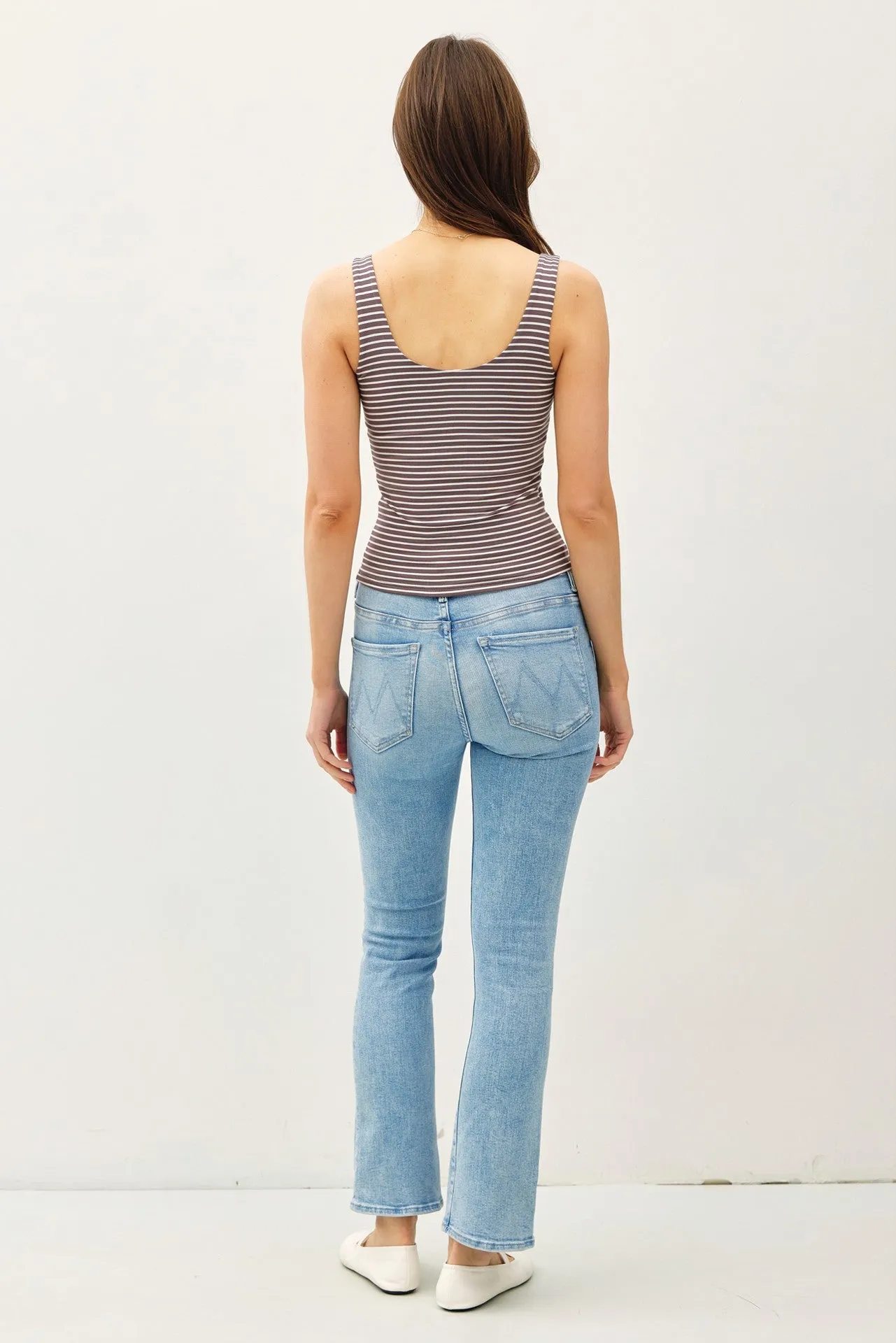 Brown Striped Tank