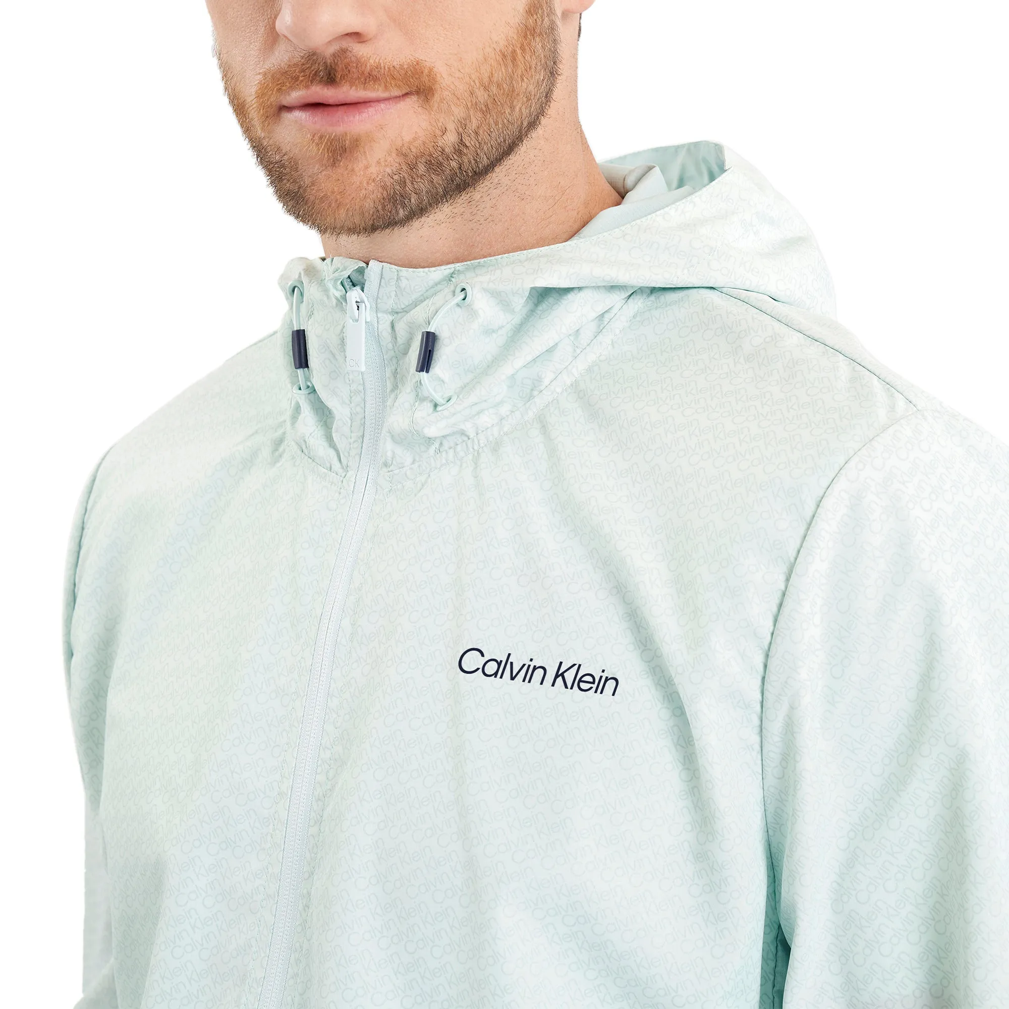 Calvin Klein Golf Printed Windbreaker Jacket