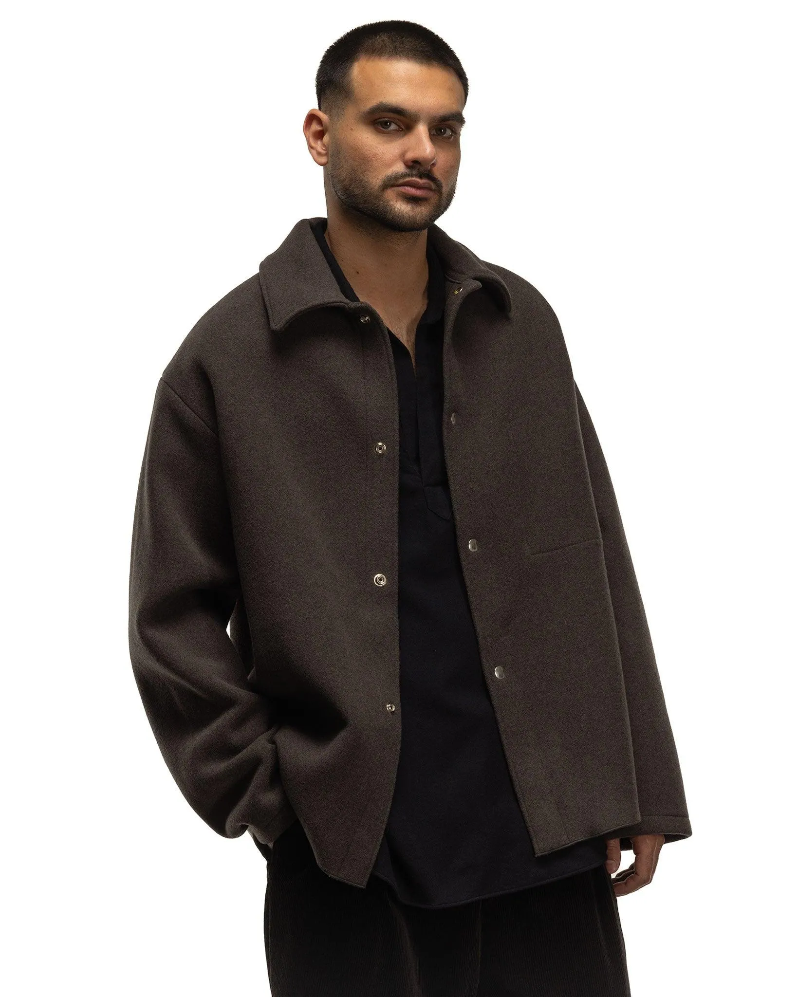 Cashmere Blend Work Jacket Dust Grey