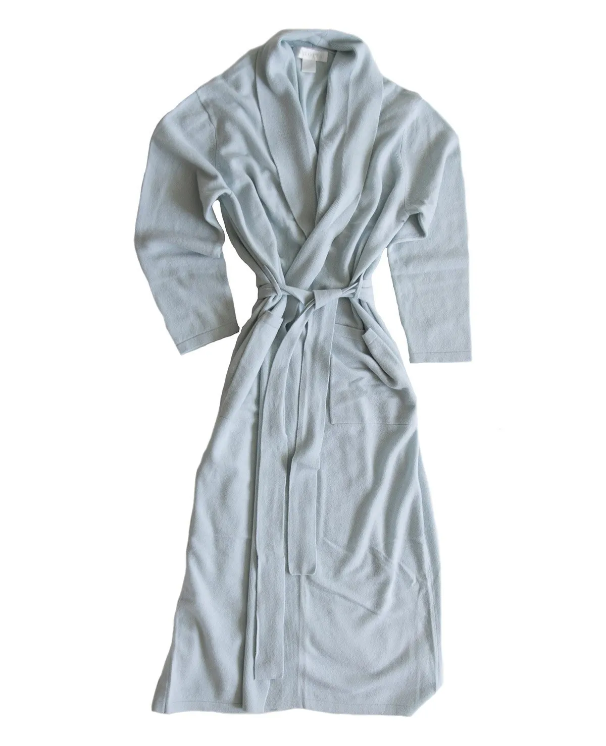 Cashmere Robe Blue - MED & LARGE LEFT