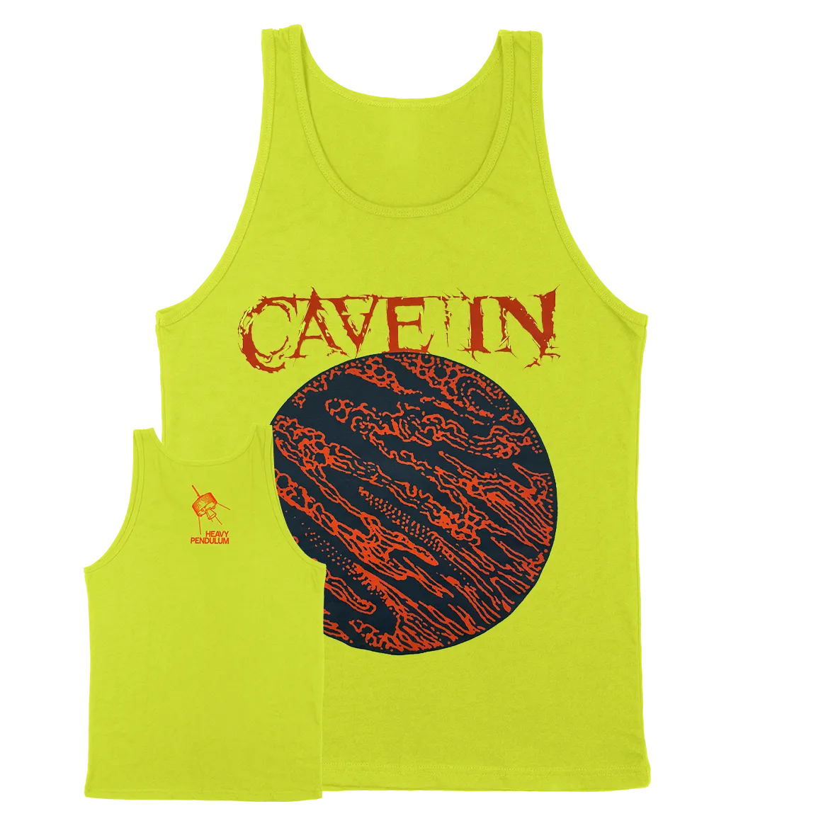 Cave In "Heavy Pendulum" Neon Yellow Tank Top