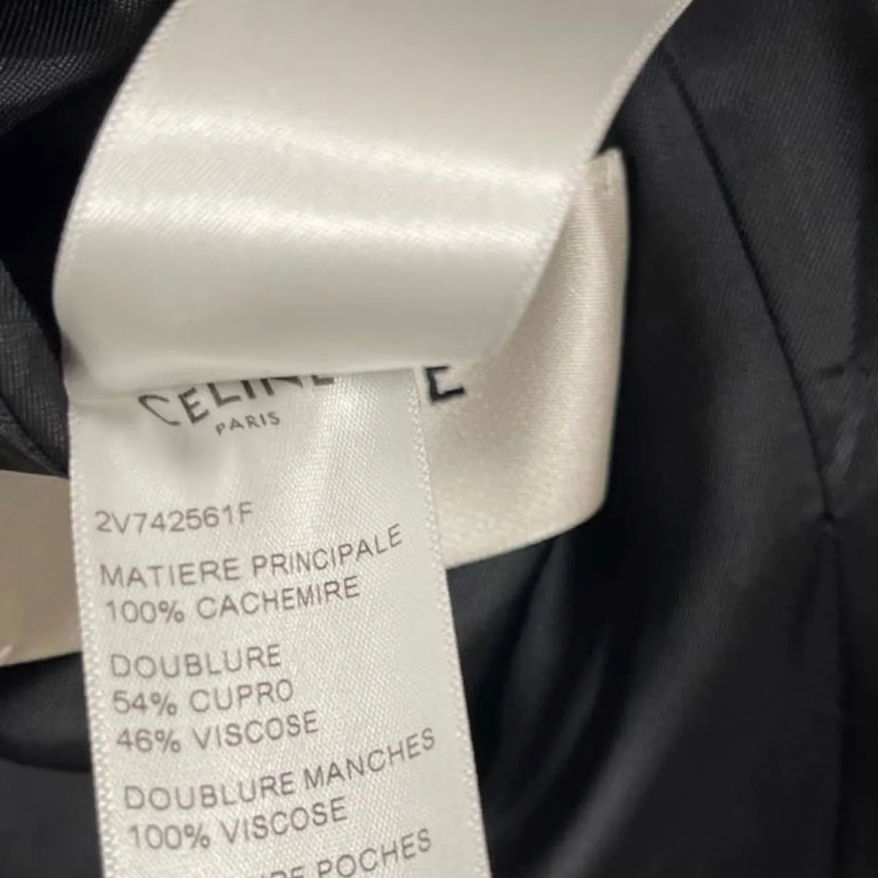 CELINE CASHMERE FLANNEL JACKET
