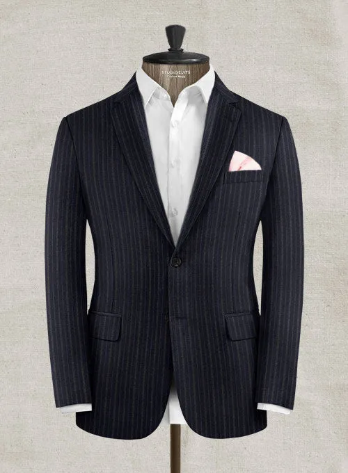 Charles Clayton Calos Blue Wool Cashmere Jacket