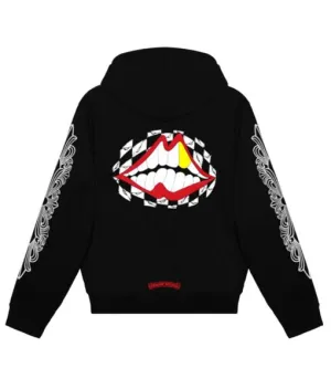 Chrome Hearts X Matty Boy Chomper Mouth Black Pullover Hoodie