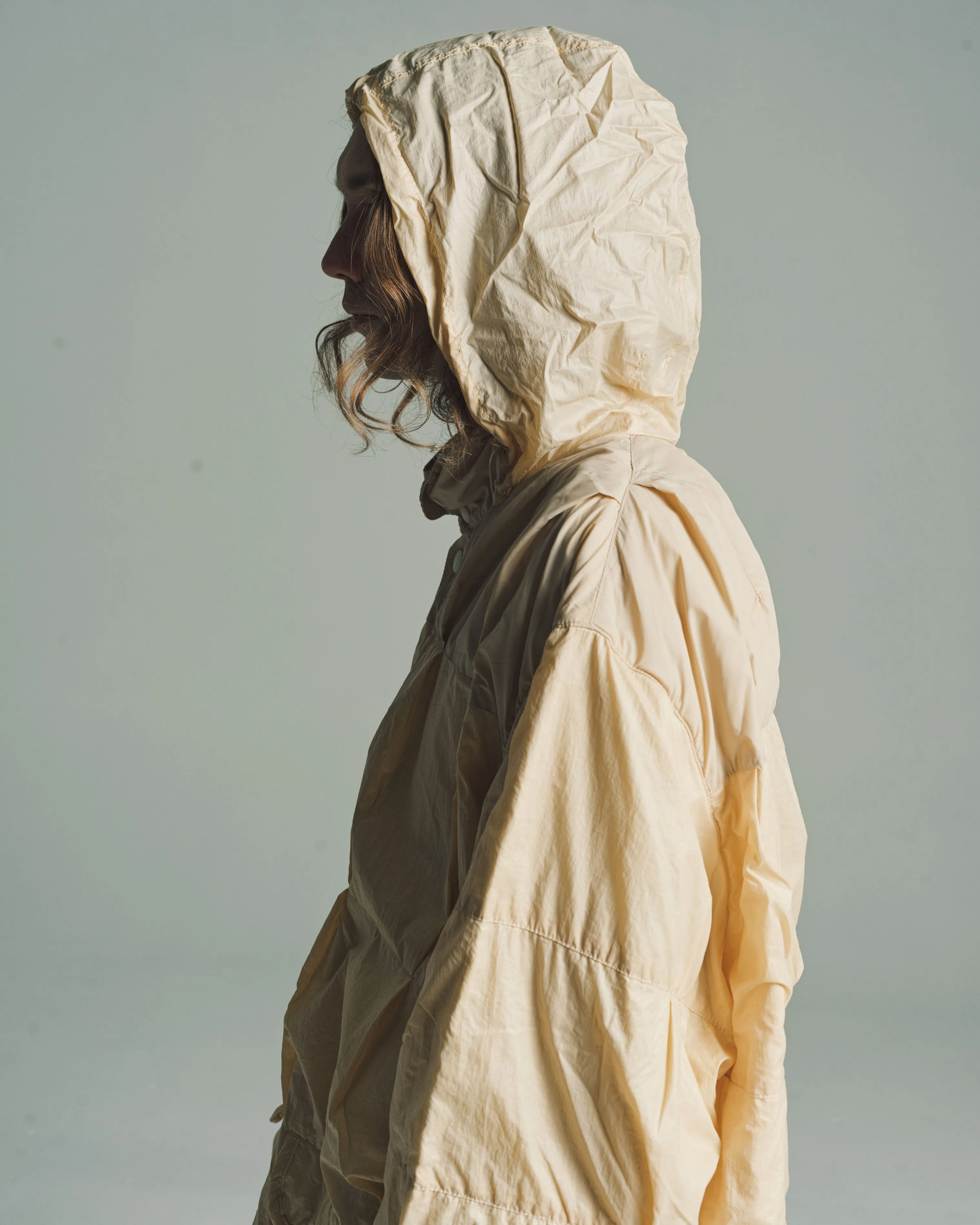 Cream Rubberized Nylon Exhaust Puffa