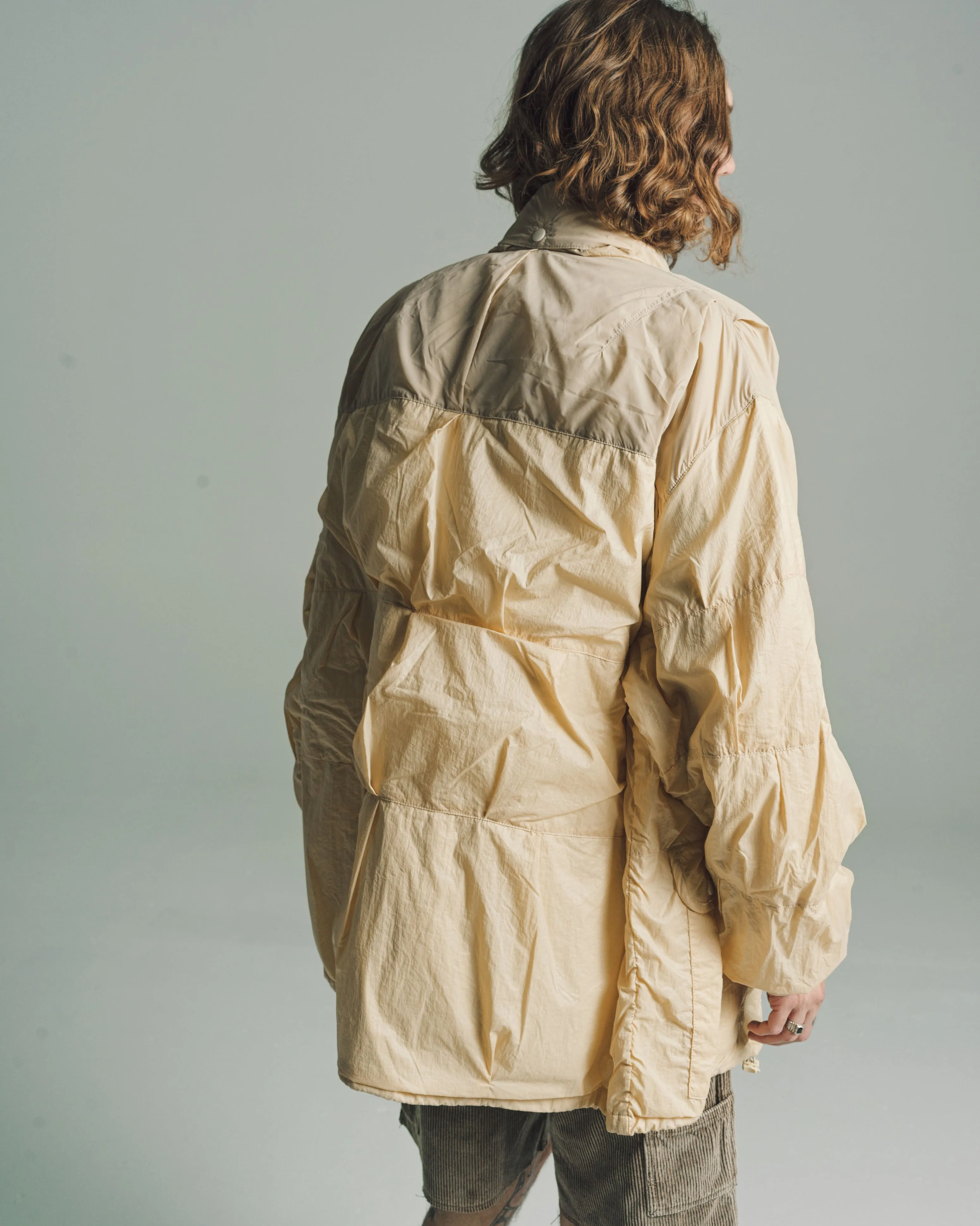 Cream Rubberized Nylon Exhaust Puffa