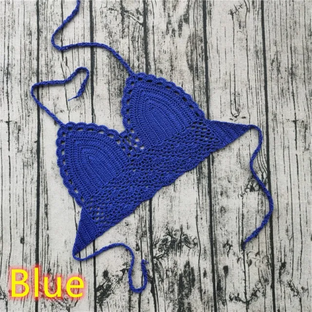 Crochet Top | Crochet Knit Top | Women Lace Top | Cami Bra Tops | Boho Crochet Bralette | Women Lace Blouses | Romantic Top | Lace Bikini