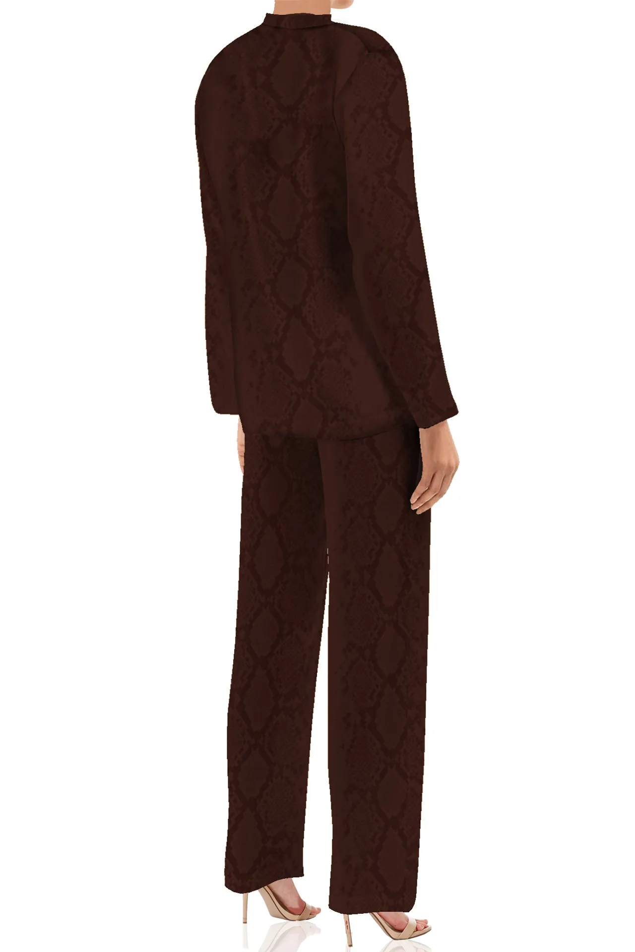 Cupro Silk Jacket and Pant Set for Women