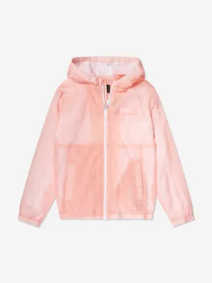 DKNY Girls Hooded Windbreaker in Pink