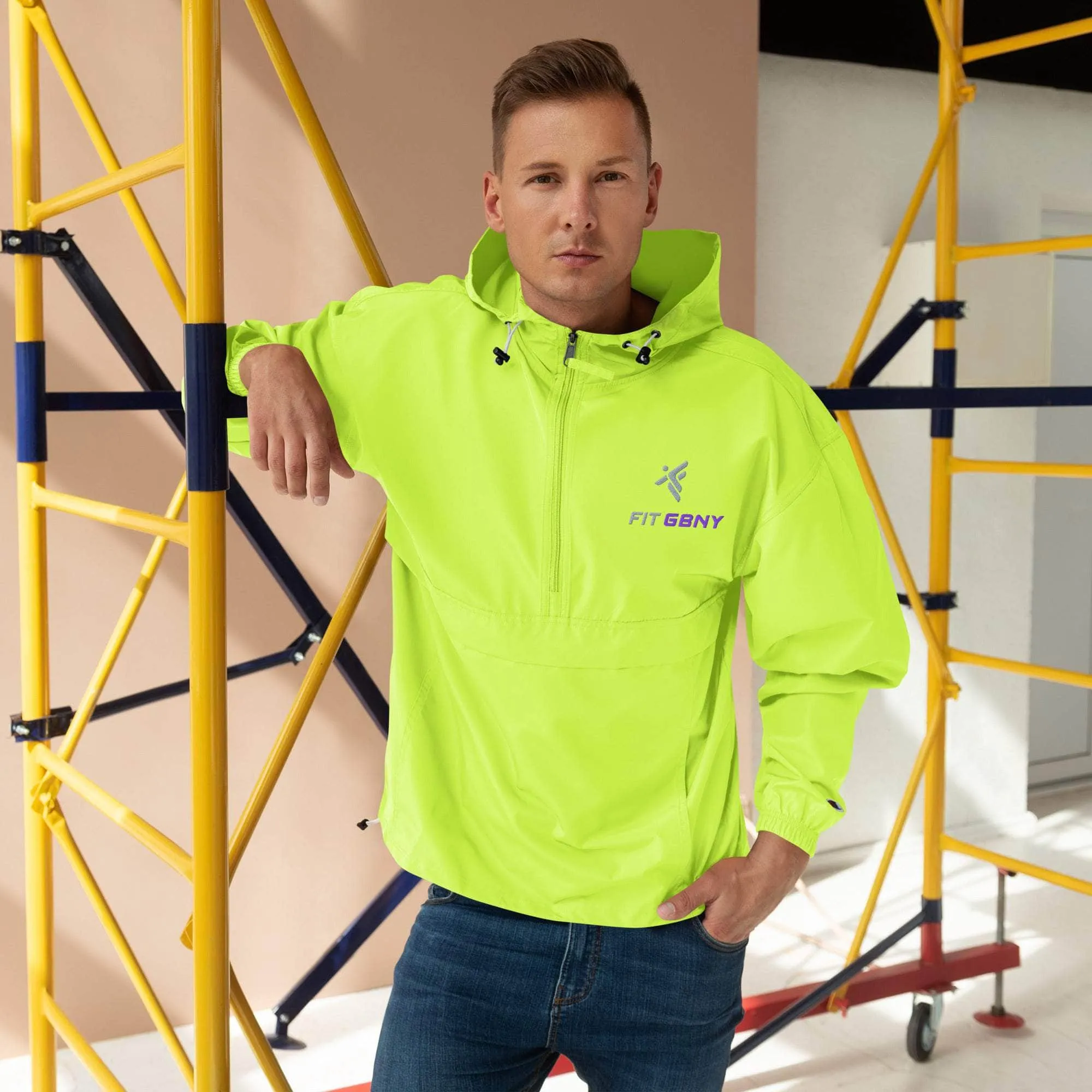 FIT GBNY Embroidered Champion Packable Jacket