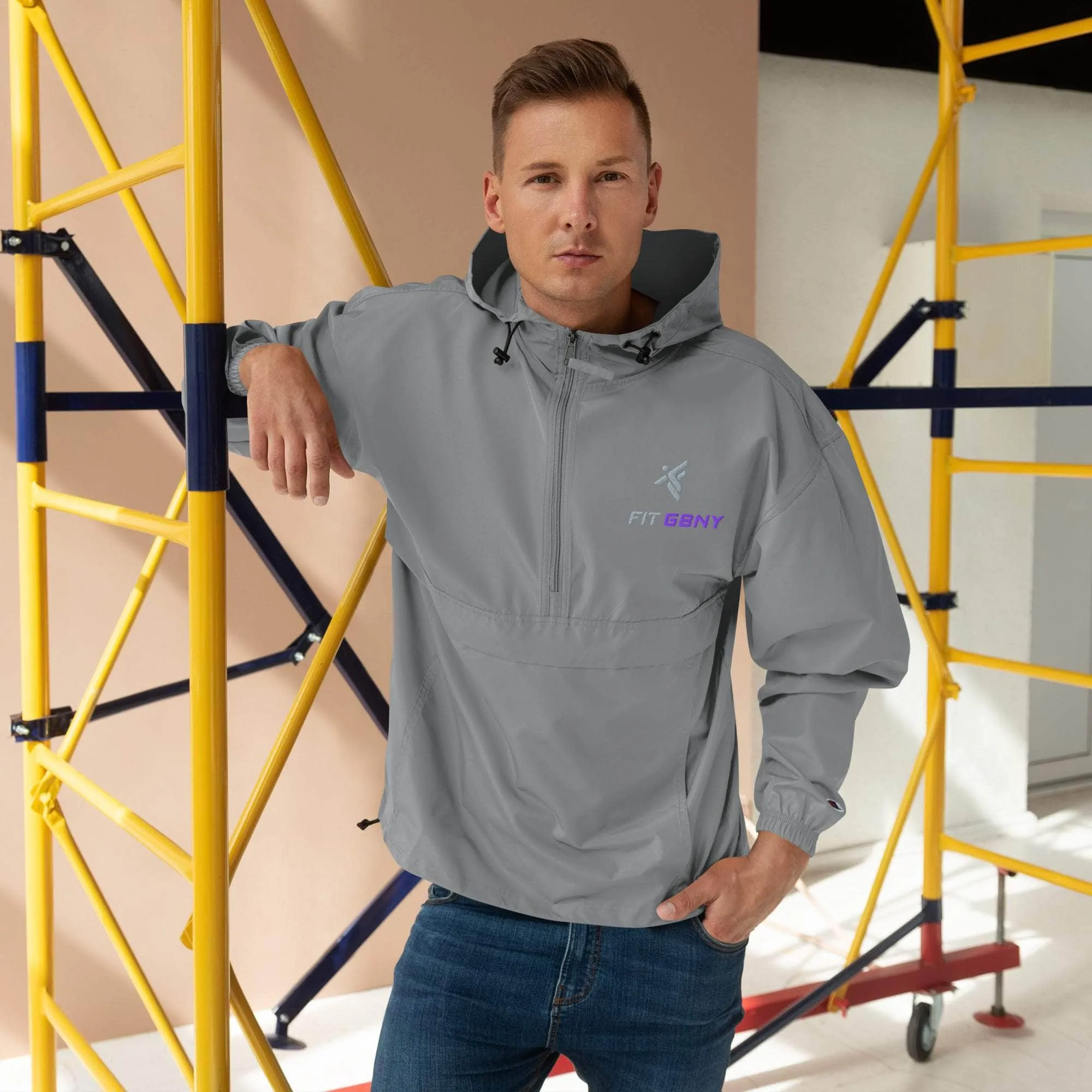 FIT GBNY Embroidered Champion Packable Jacket