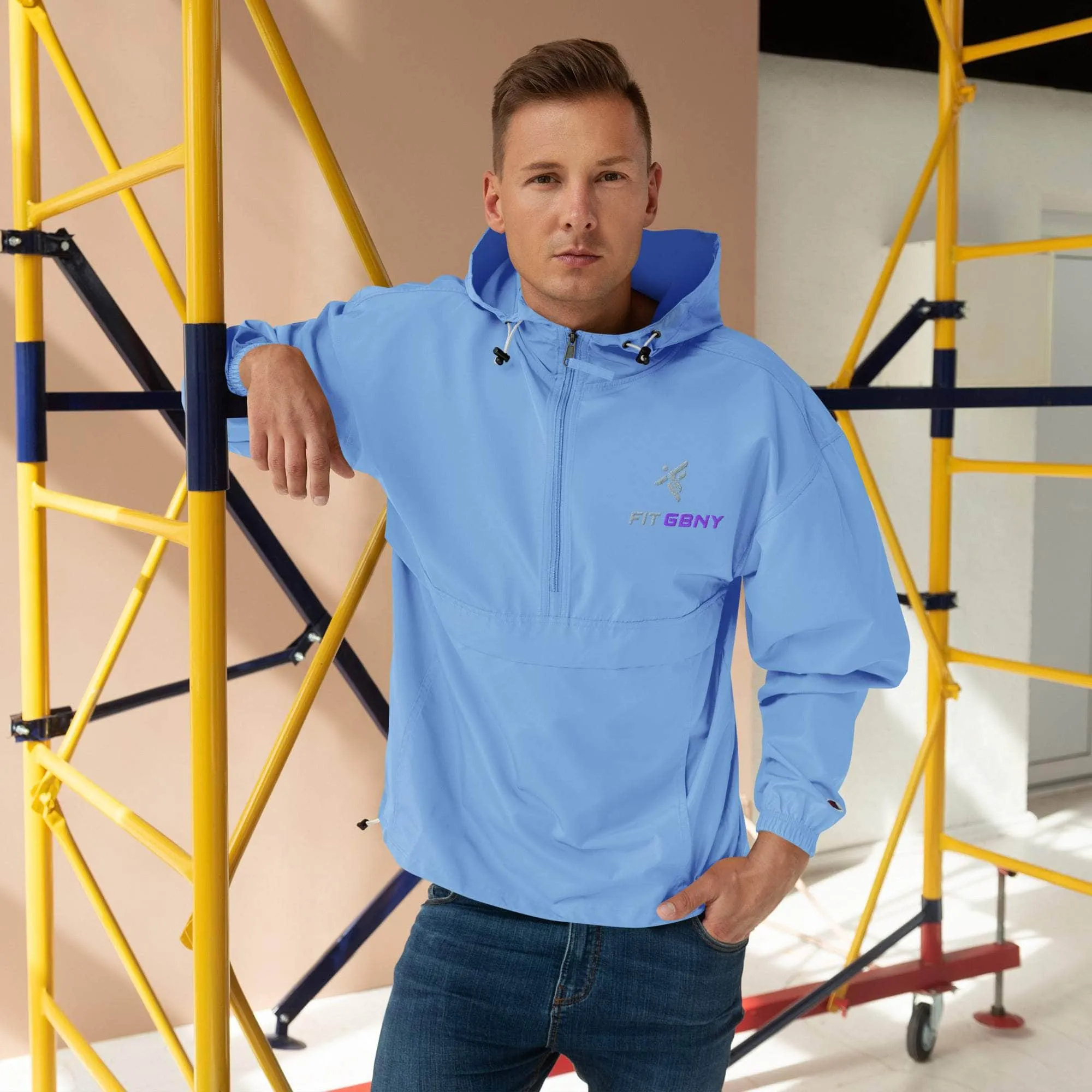 FIT GBNY Embroidered Champion Packable Jacket