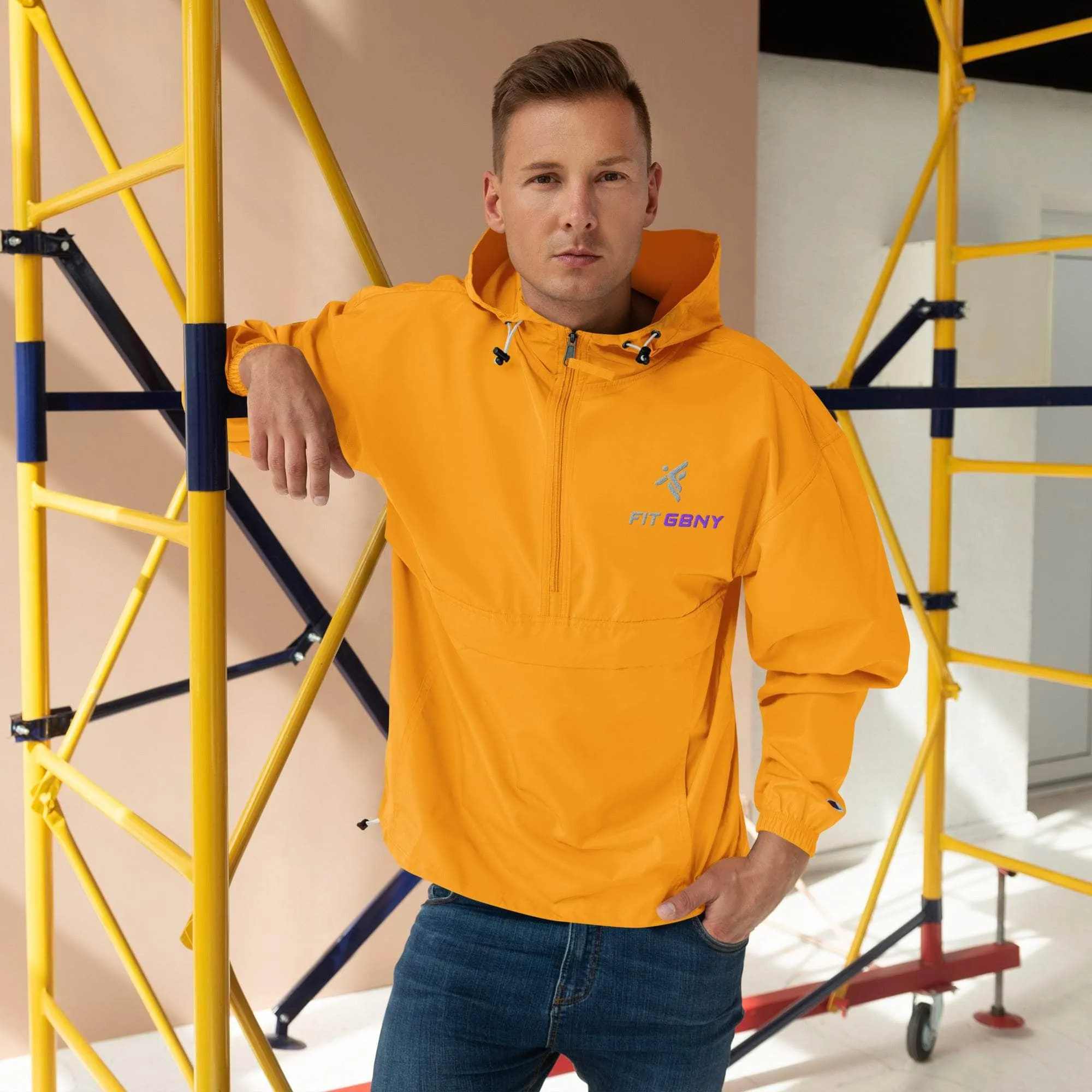FIT GBNY Embroidered Champion Packable Jacket