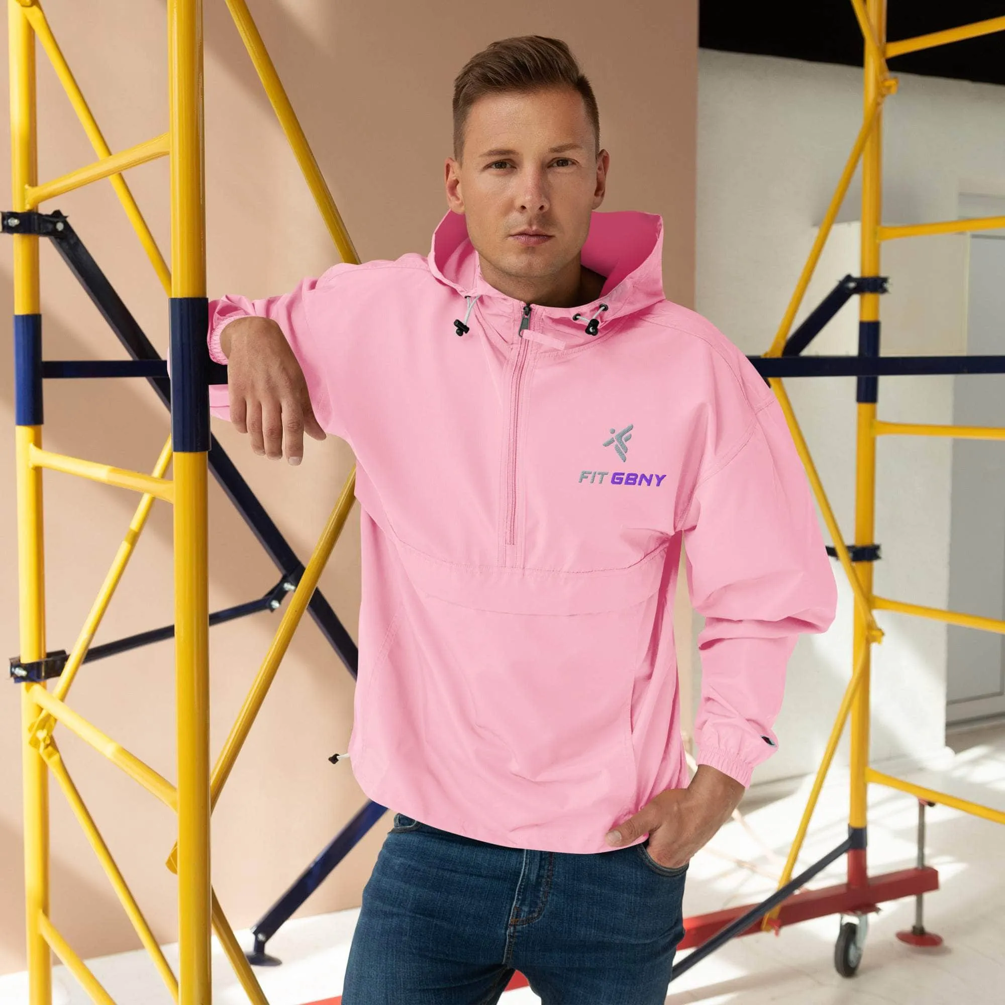FIT GBNY Embroidered Champion Packable Jacket