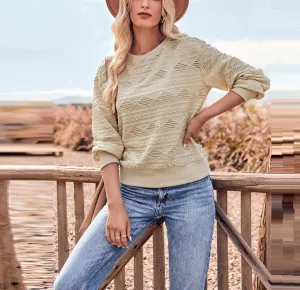 Geo Round Neck Top