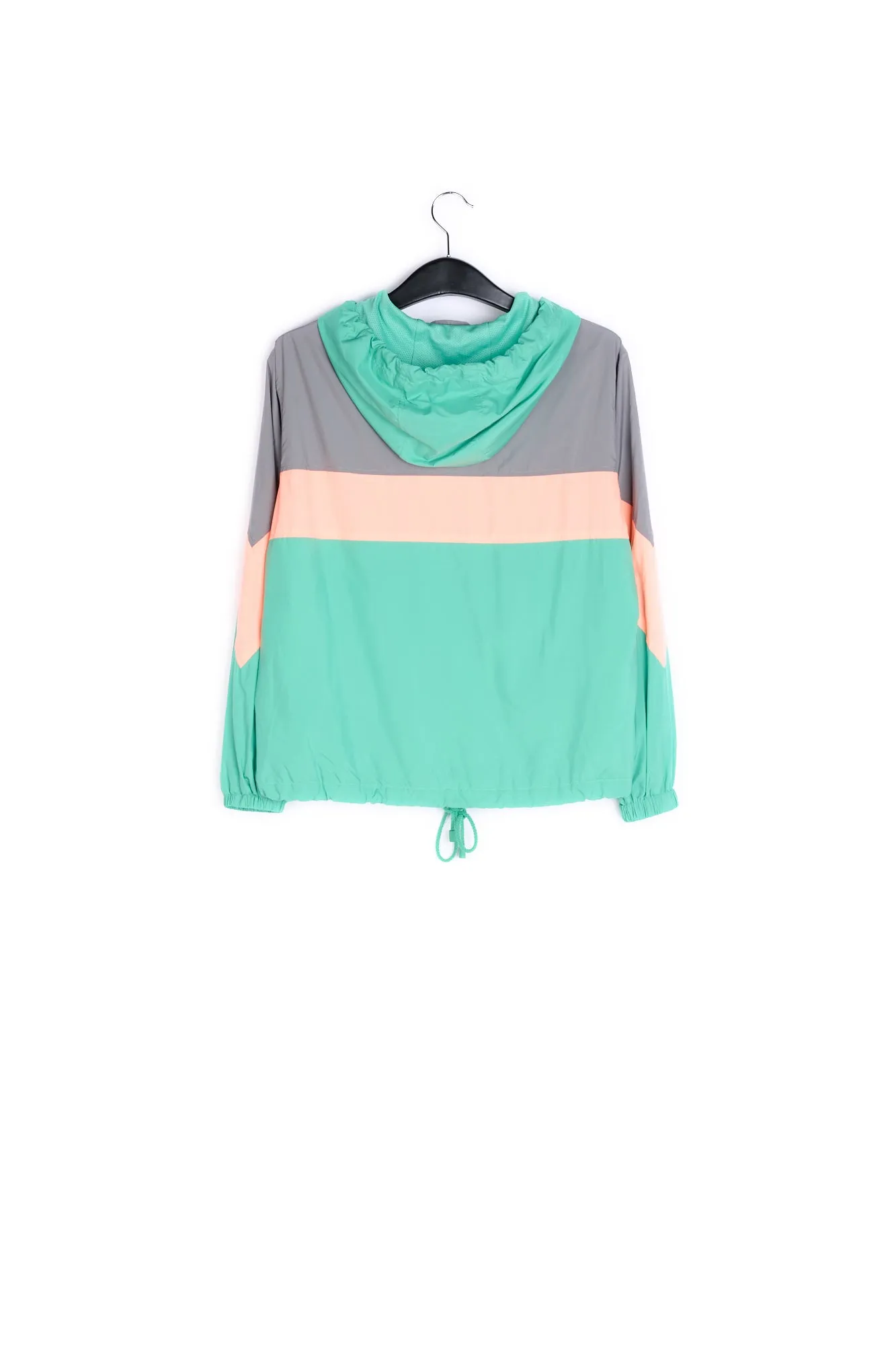 Green, grey and peach track jacket
