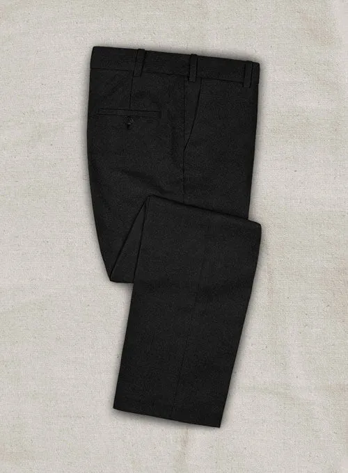 Italian Wool Cashmere Black Suit