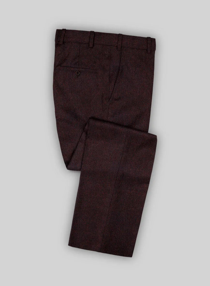 Italian Wool Cashmere Mahogany Suit