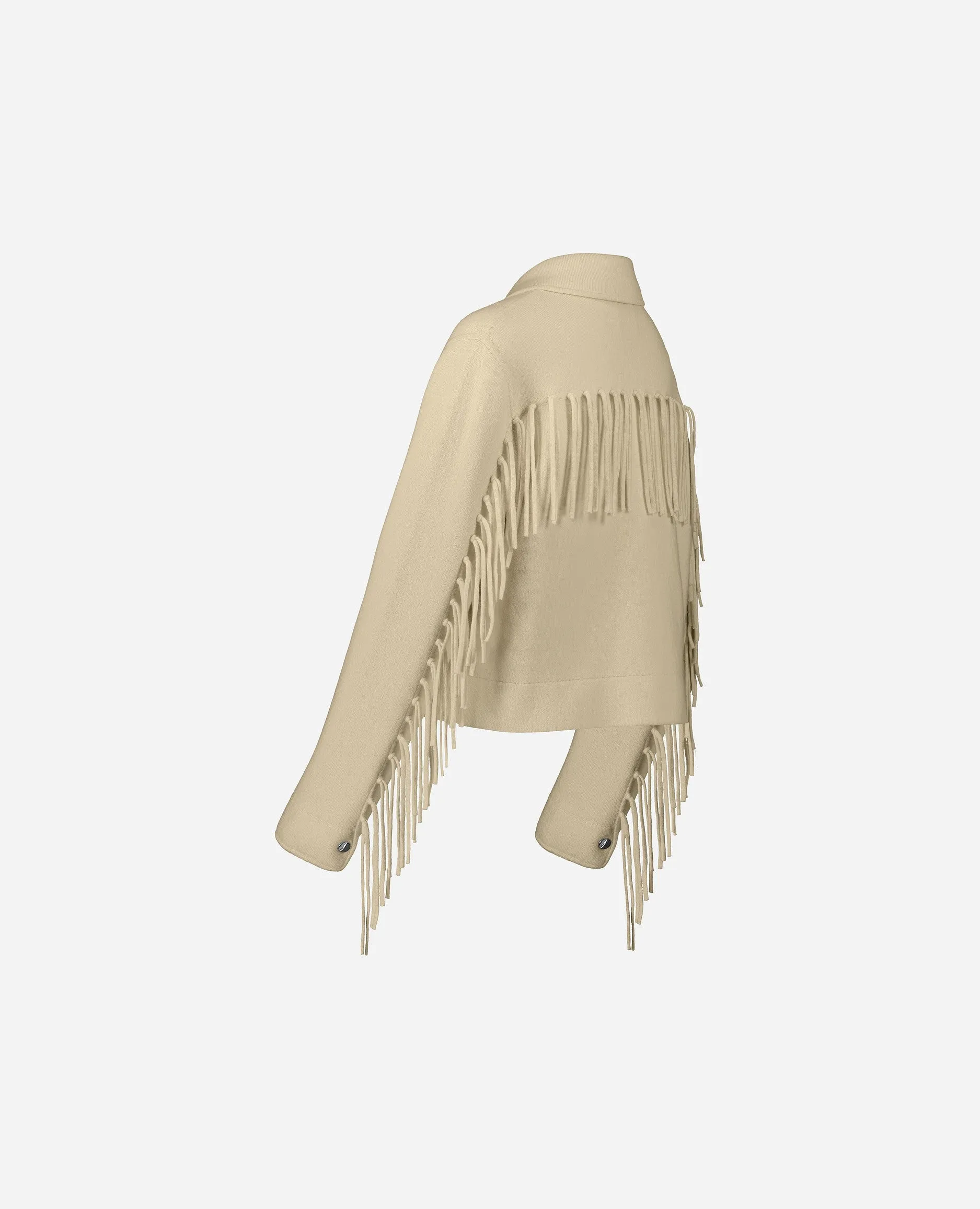 Jacket aus Cashmere-Mischung in Beige