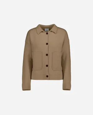 Jacket aus Cashmere-Mischung in Beige