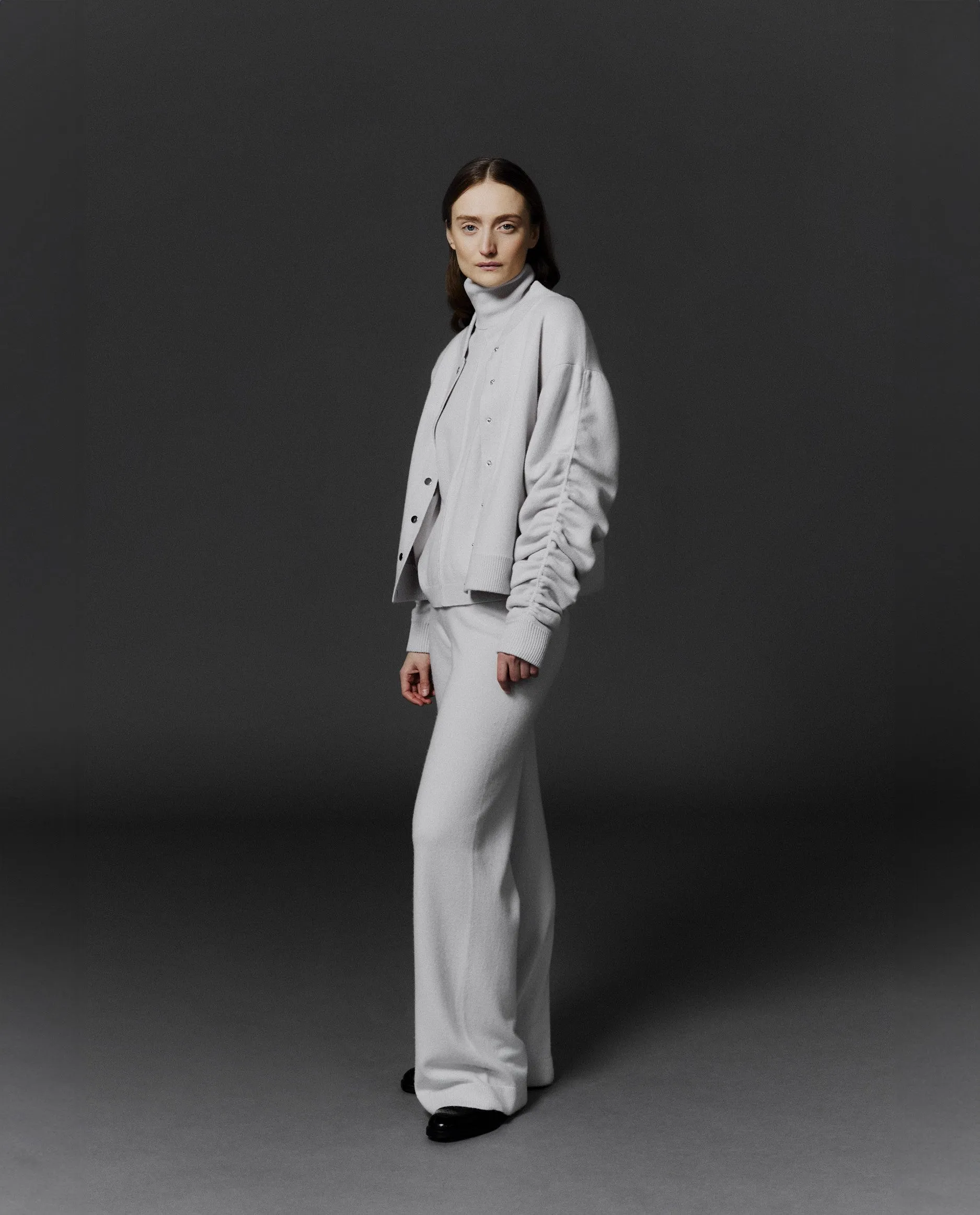 Jacket aus Cashmere-Mischung in Grau