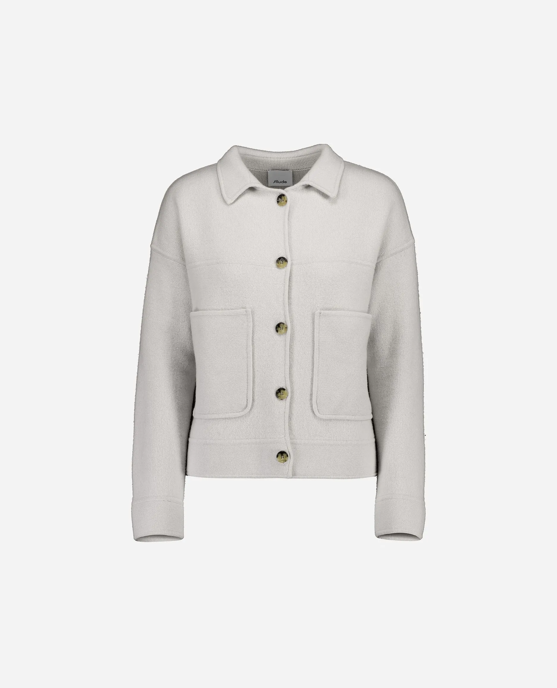 Jacket aus Cashmere-Mischung in Grau