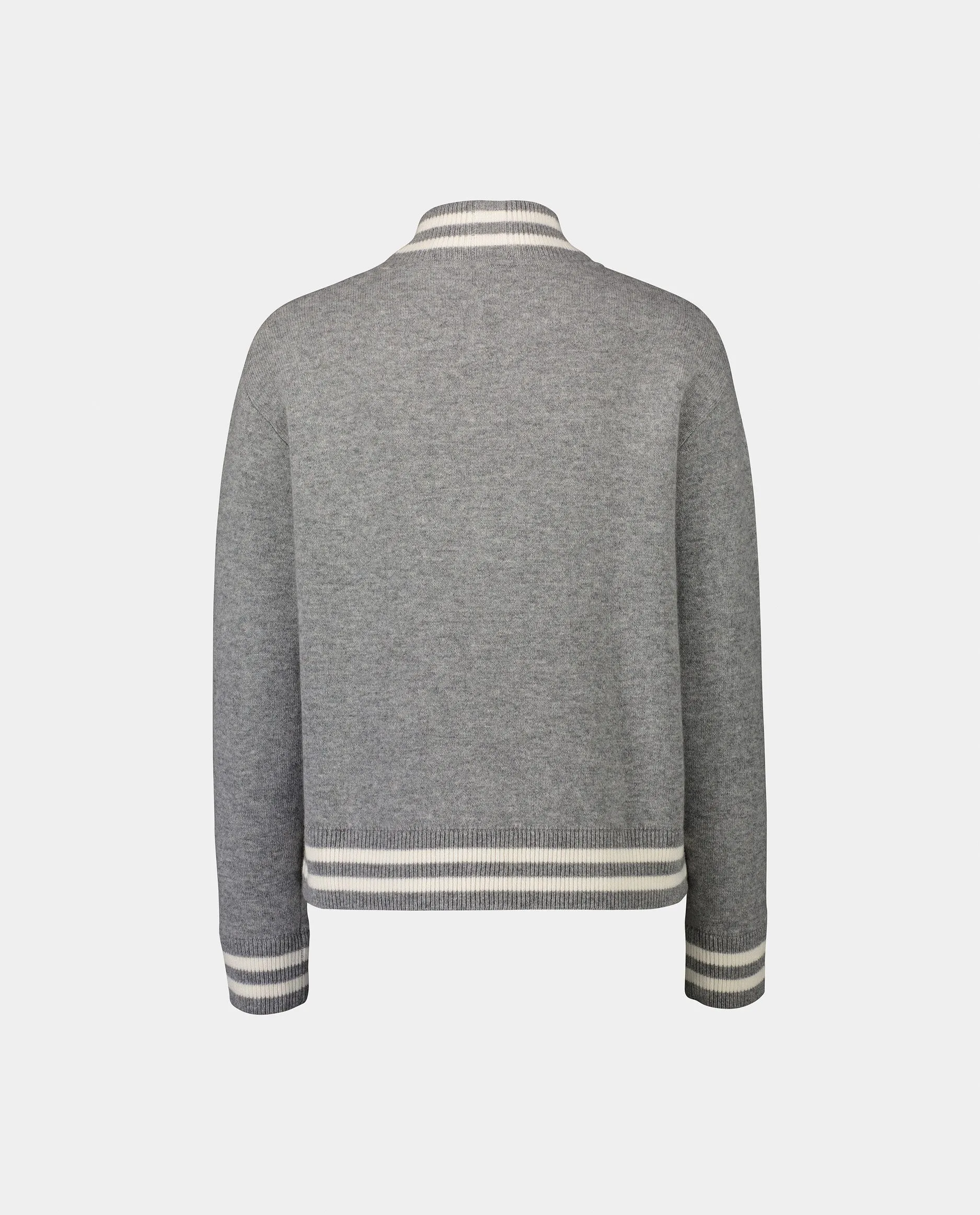 Jacket aus Cashmere-Mischung in Grau