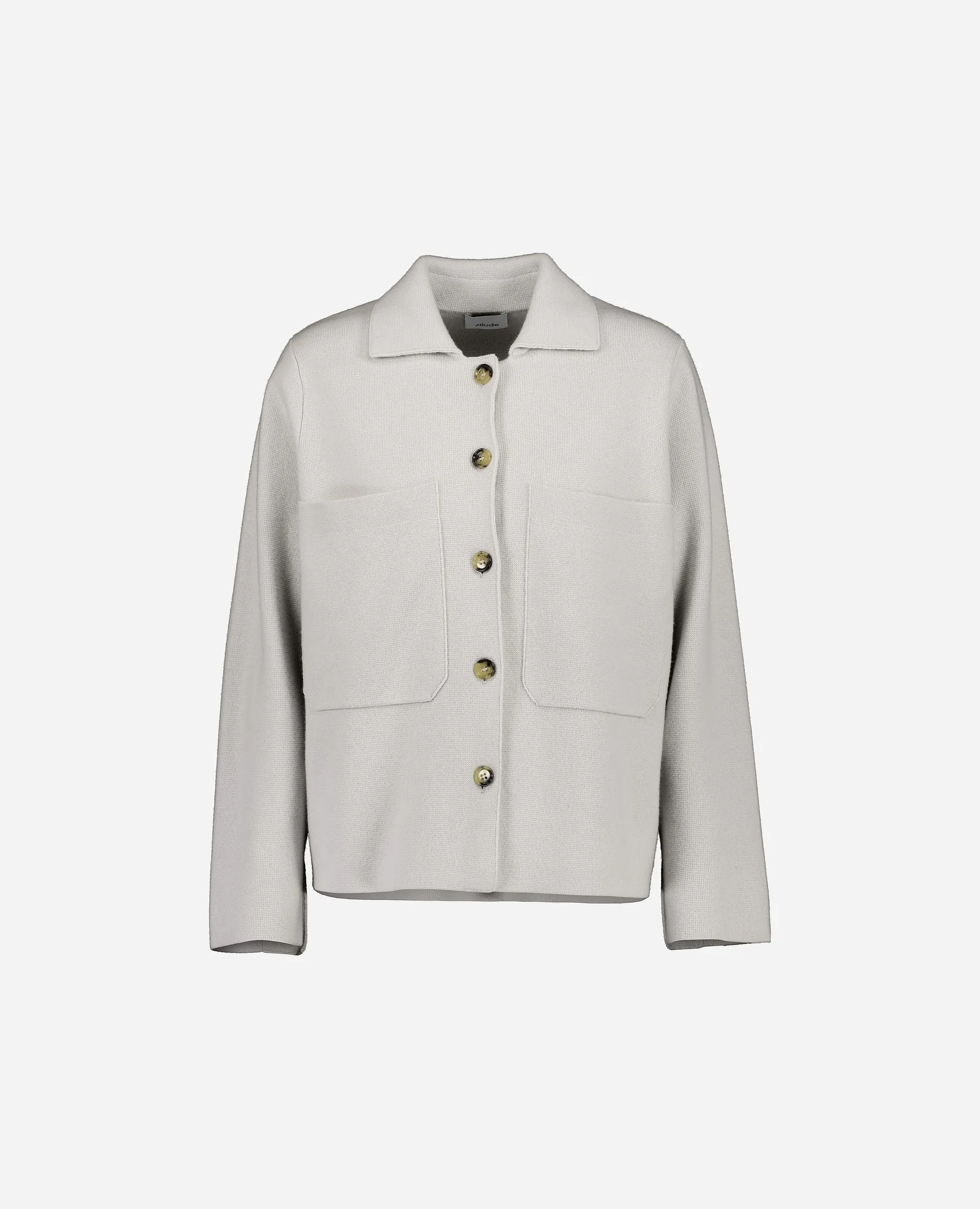 Jacket aus Cashmere-Mischung in Grau