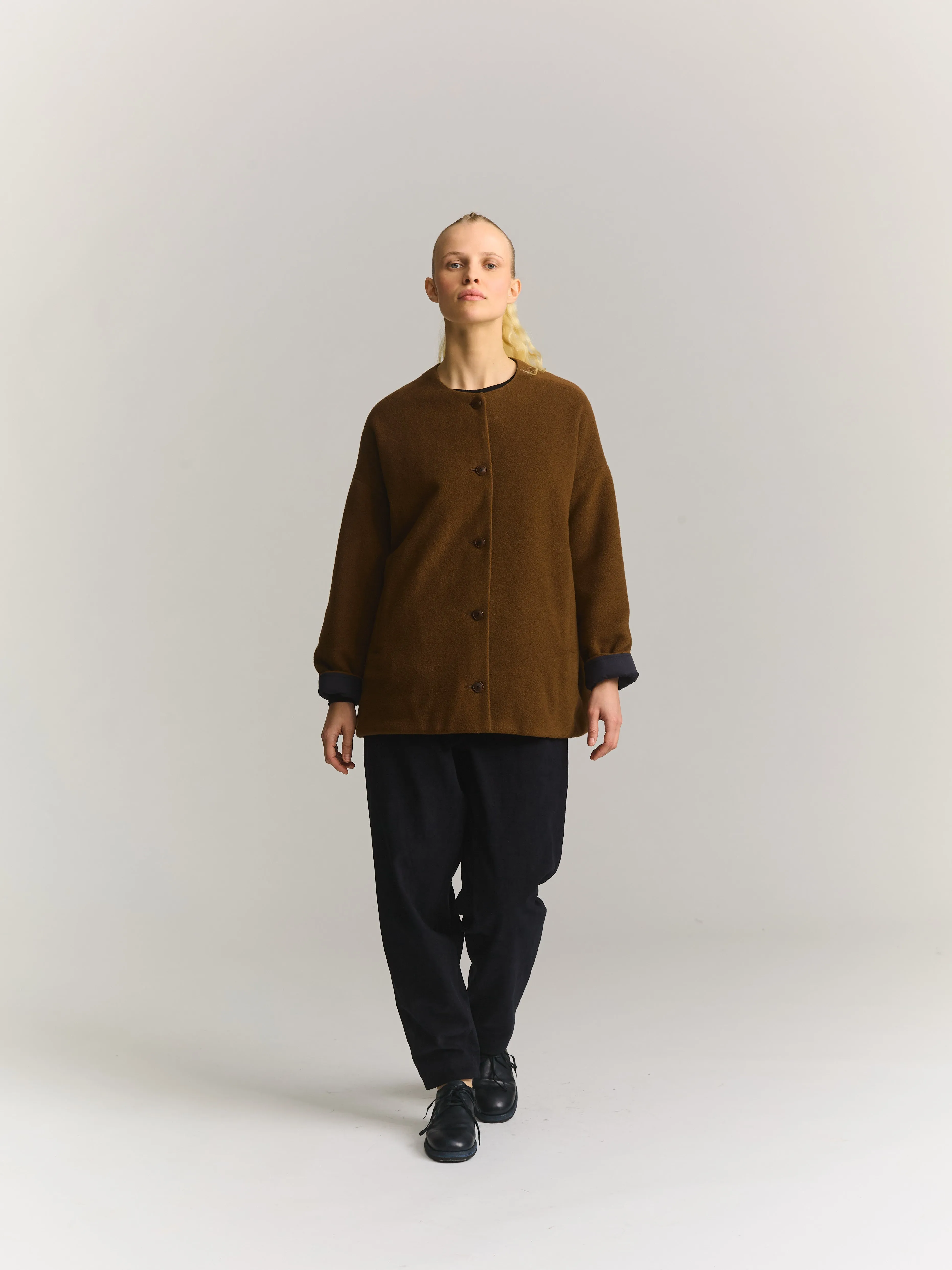 JULIA JACKET - KASPER - FUDGE