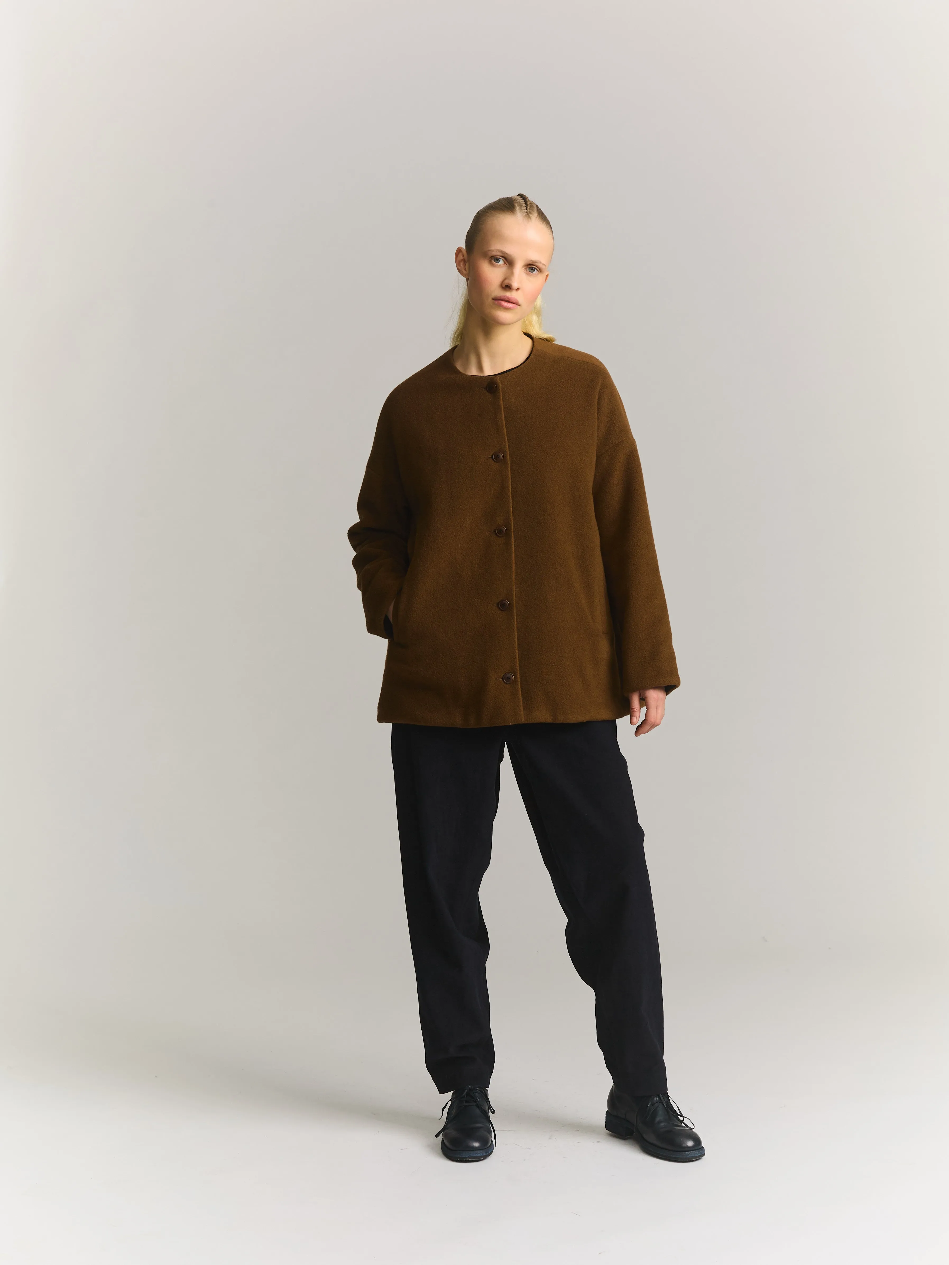 JULIA JACKET - KASPER - FUDGE