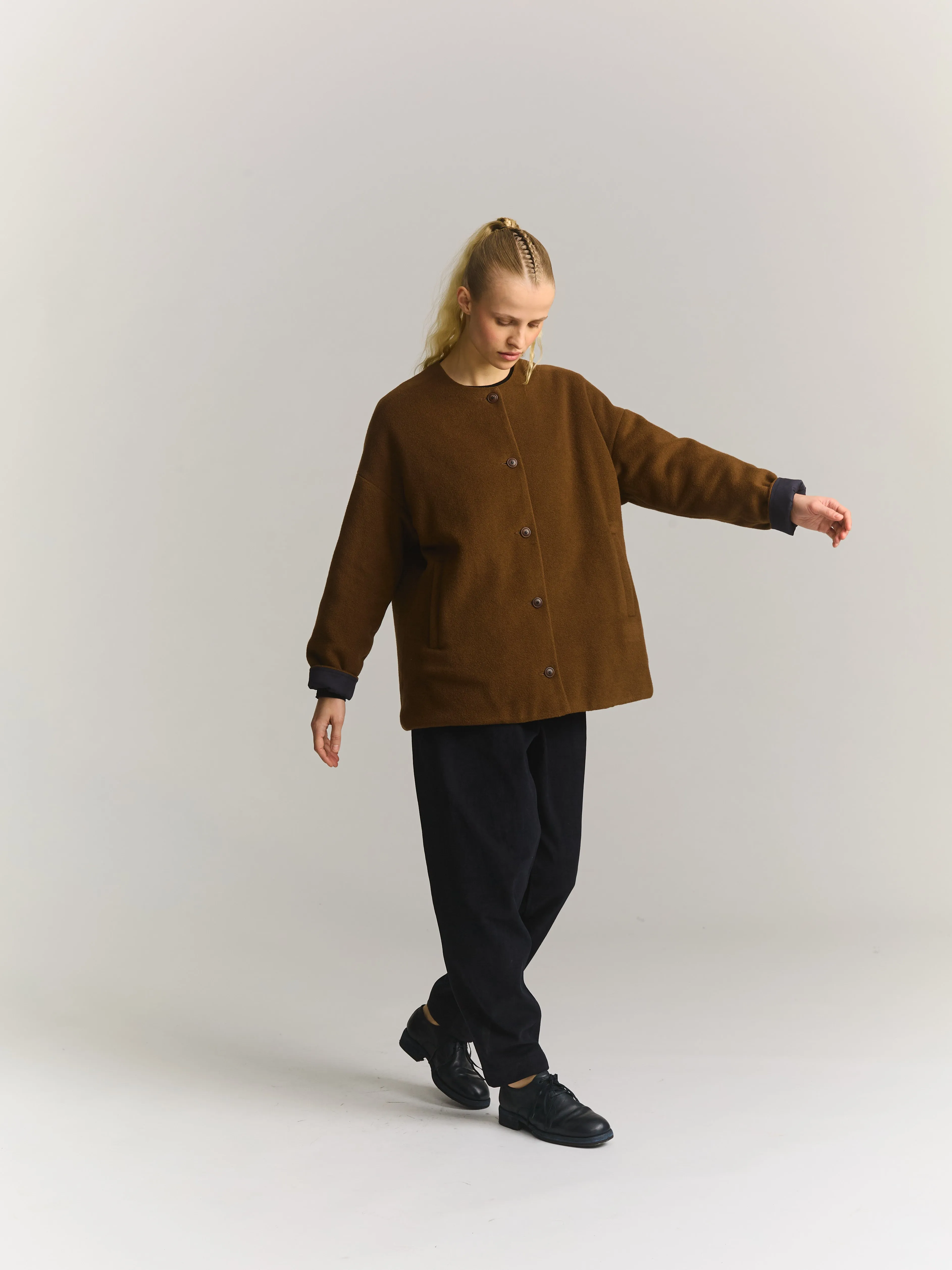 JULIA JACKET - KASPER - FUDGE