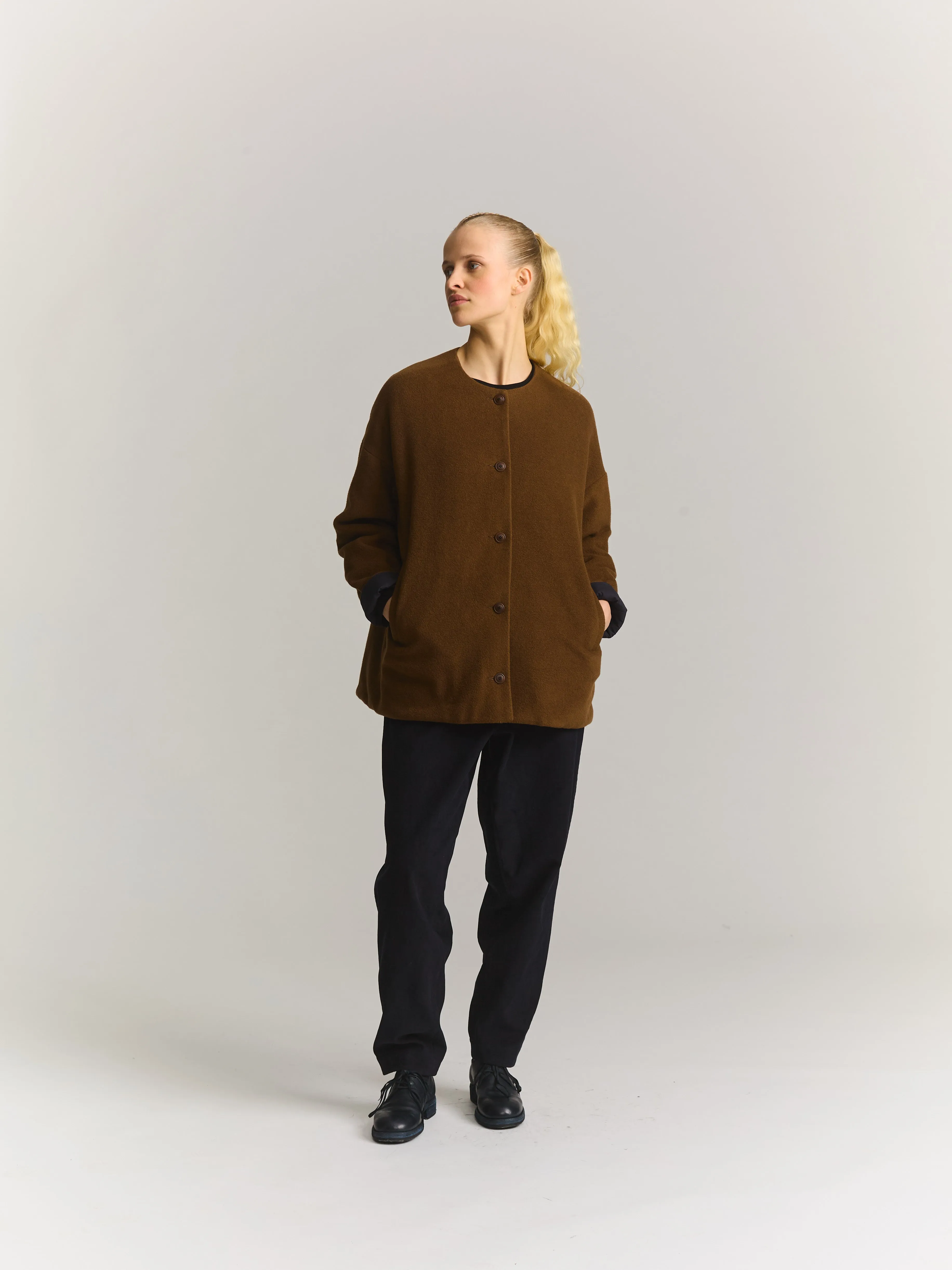 JULIA JACKET - KASPER - FUDGE