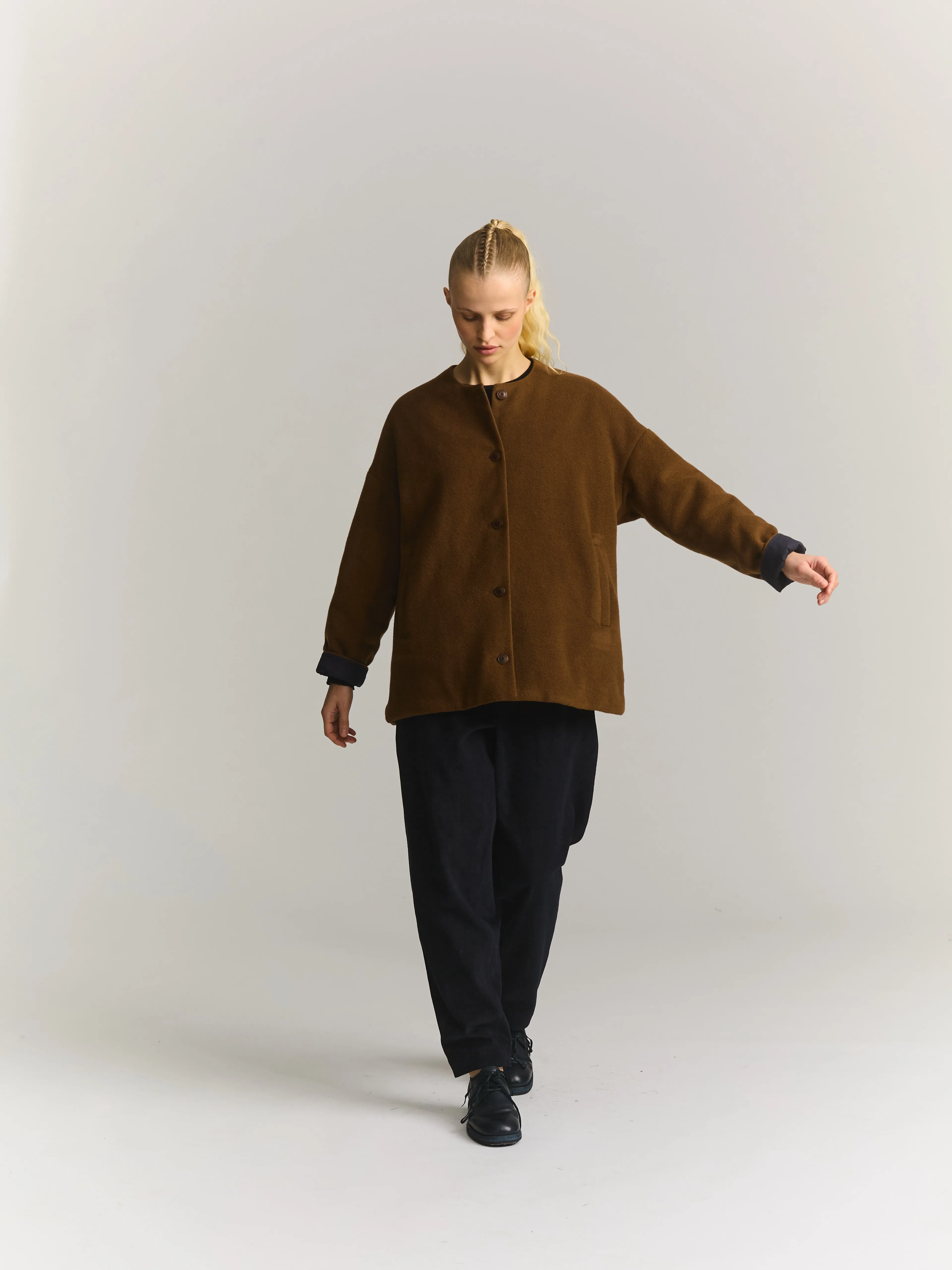 JULIA JACKET - KASPER - FUDGE